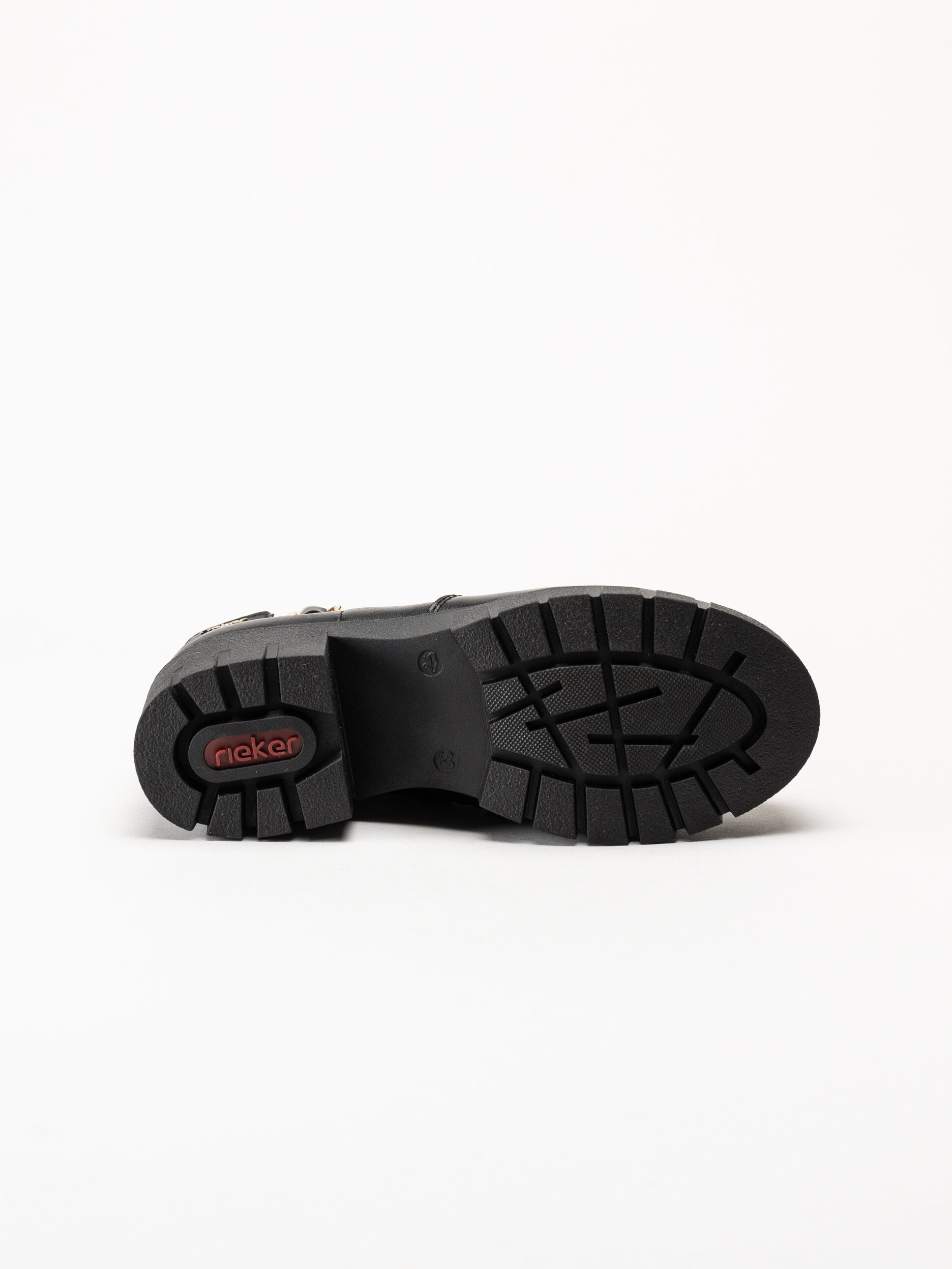 Rieker - Svarta boots i skinn