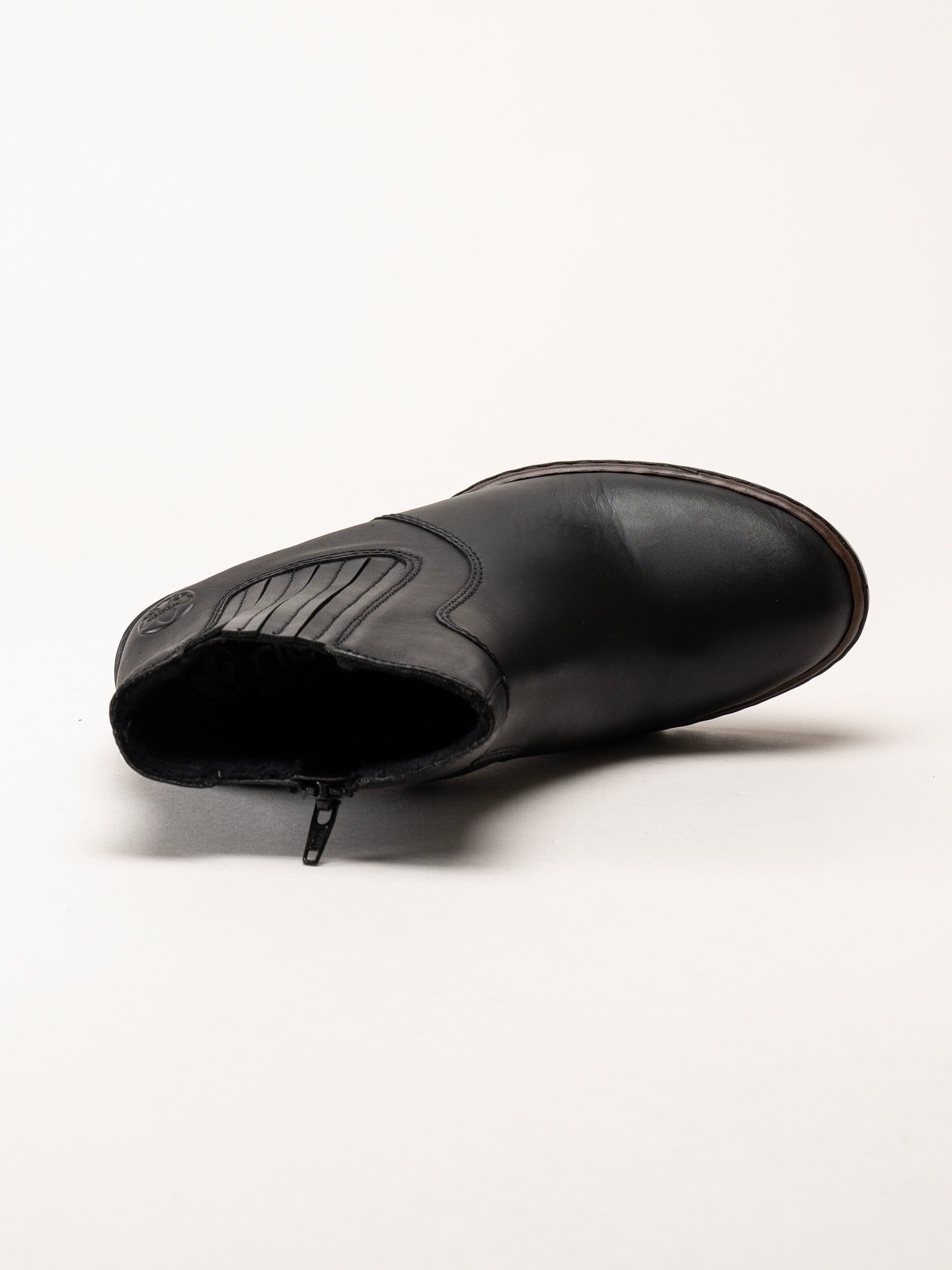Rieker - Svarta boots i skinn