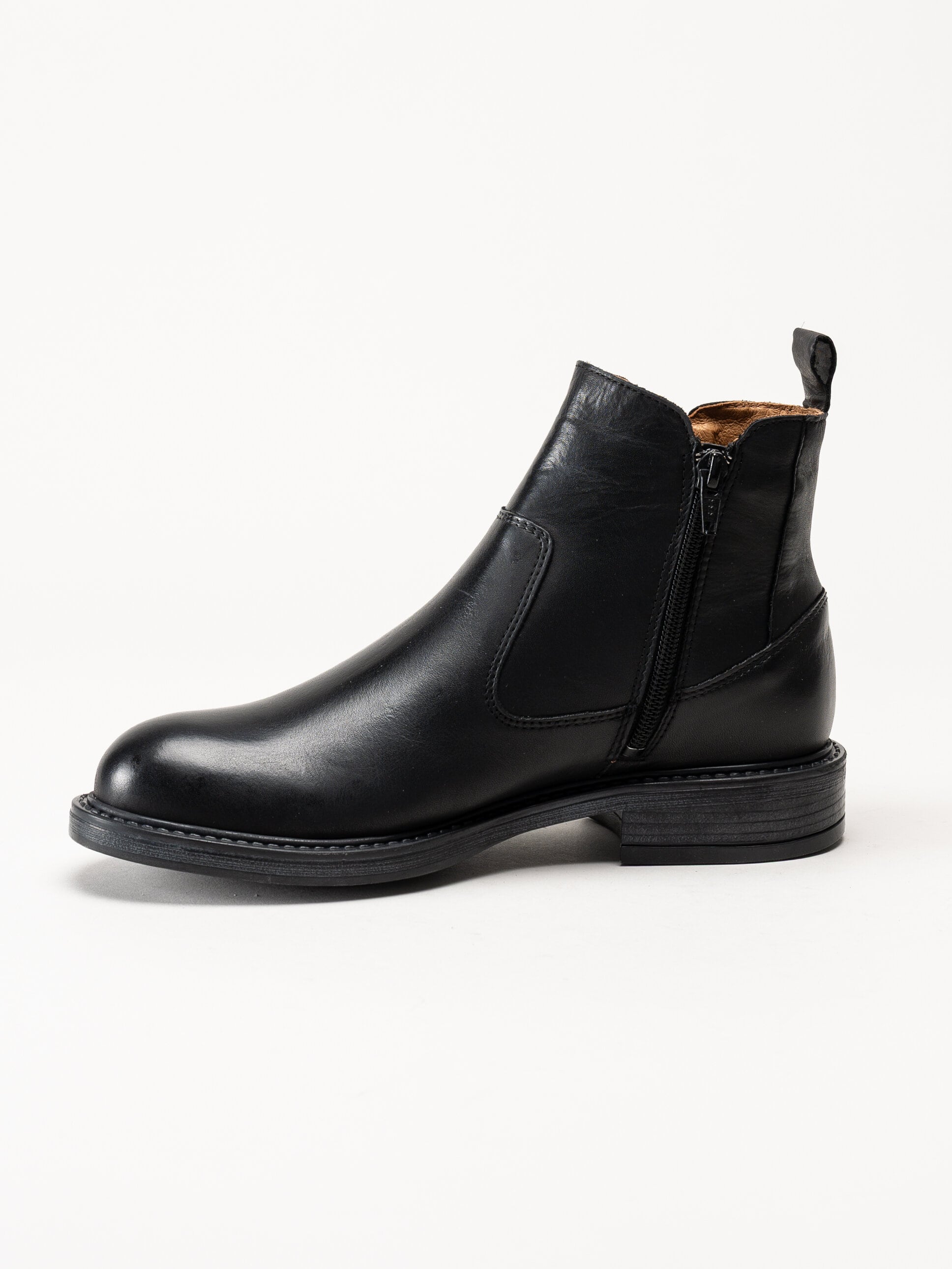 Shoedesign Copenhagen - Claudia - Svarta boots i skinn