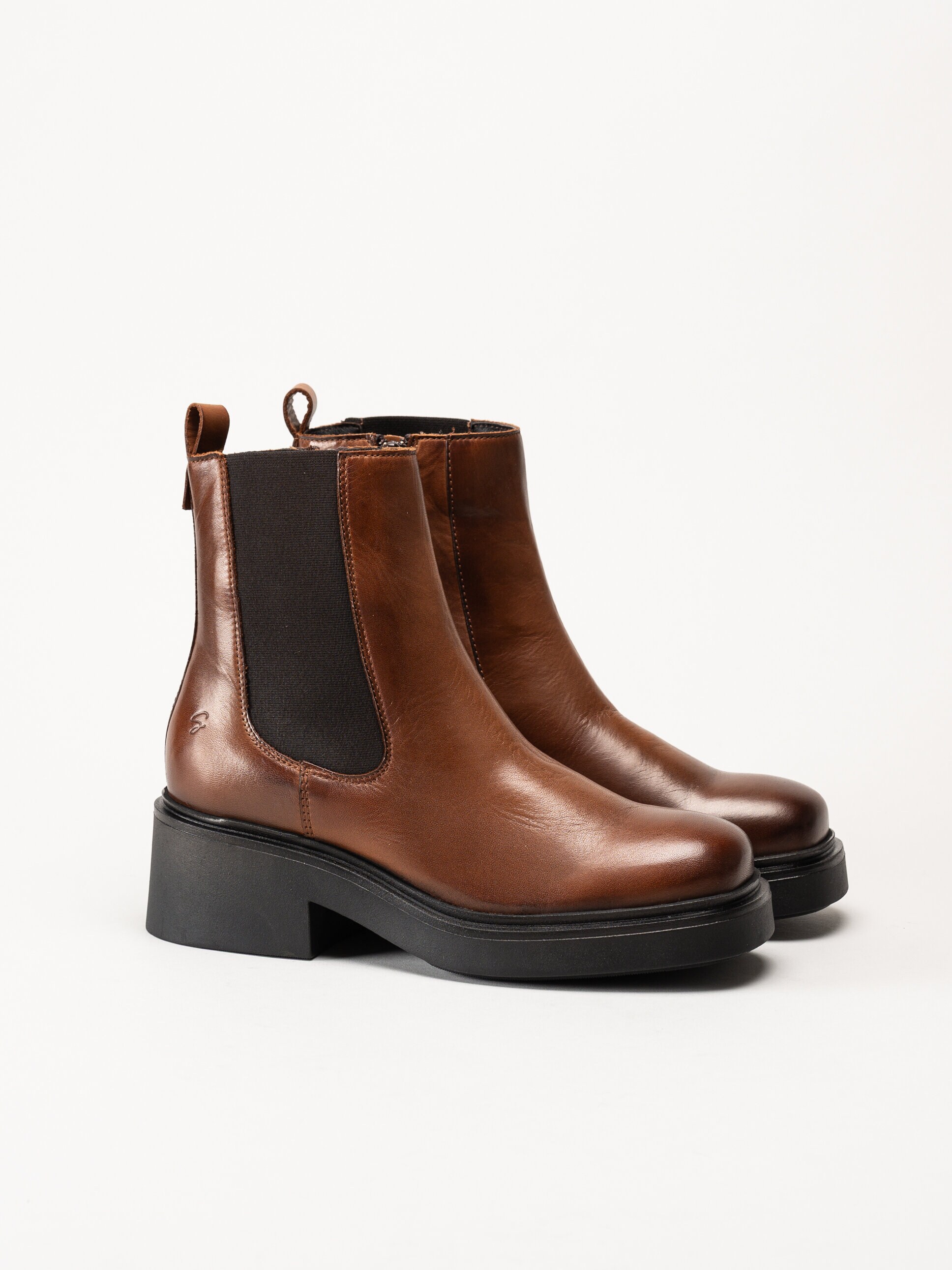Shoedesign Copenhagen - Saddle - Bruna chelsea boots i skinn