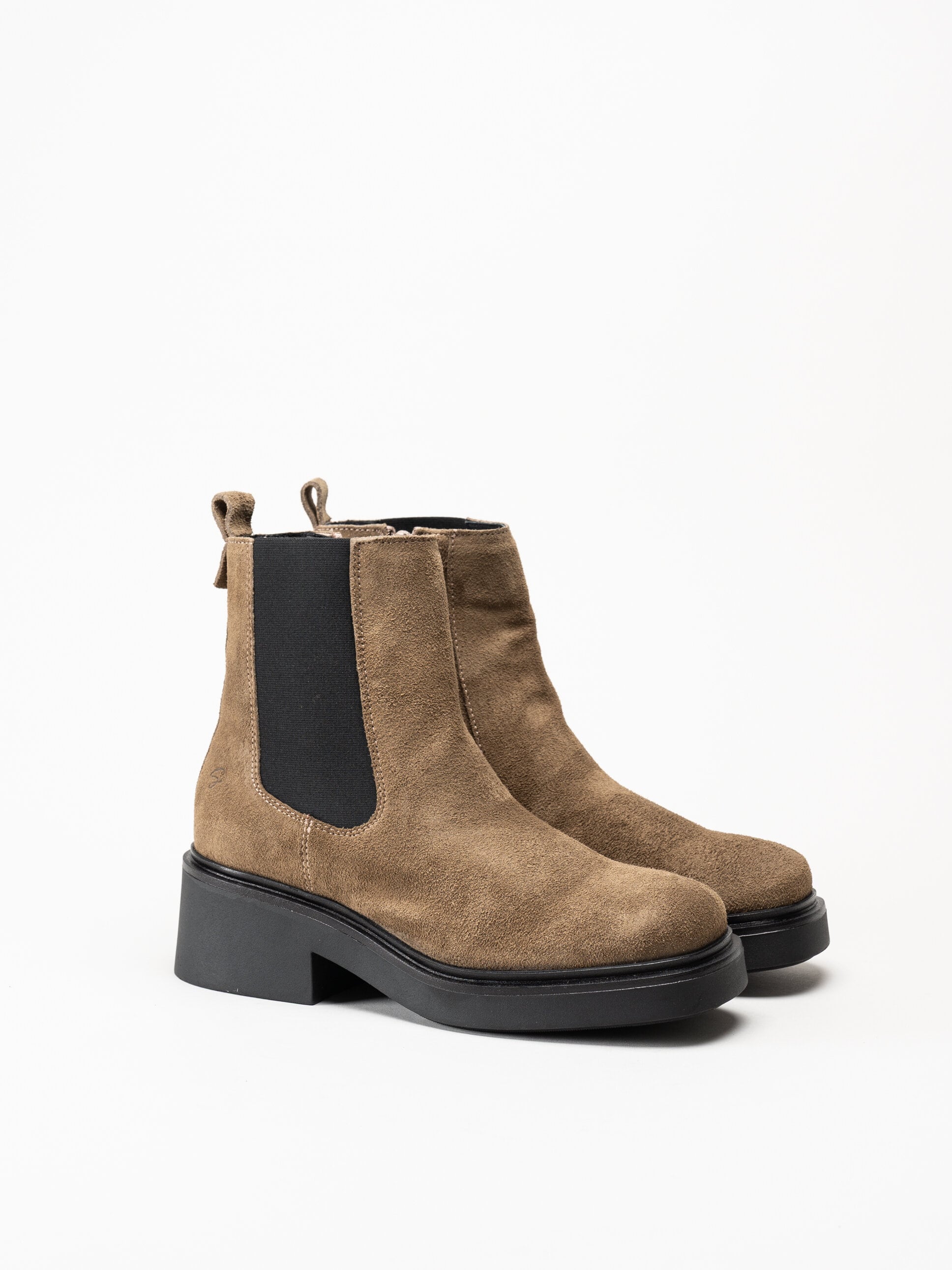 Shoedesign Copenhagen - Saddle - Bruna chelsea boots i mocka