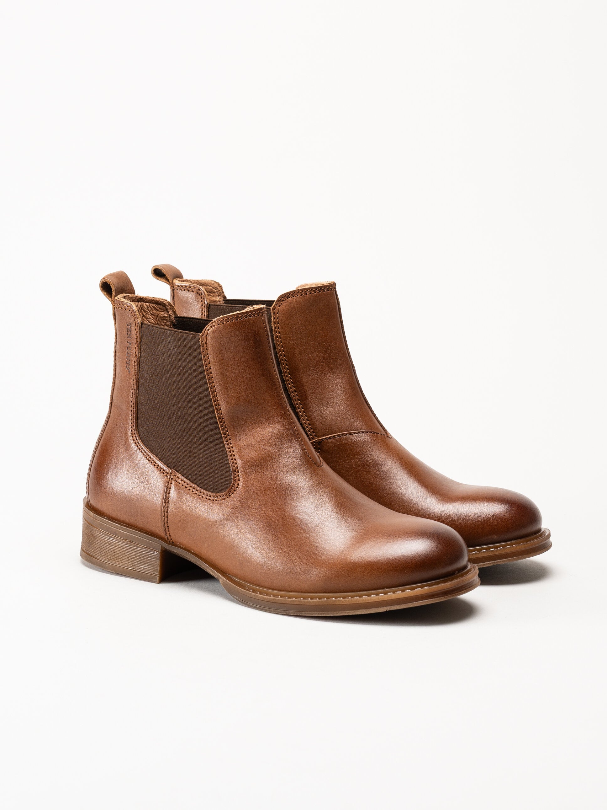 Ten Points - Pandora - Bruna Chelsea boots i skinn