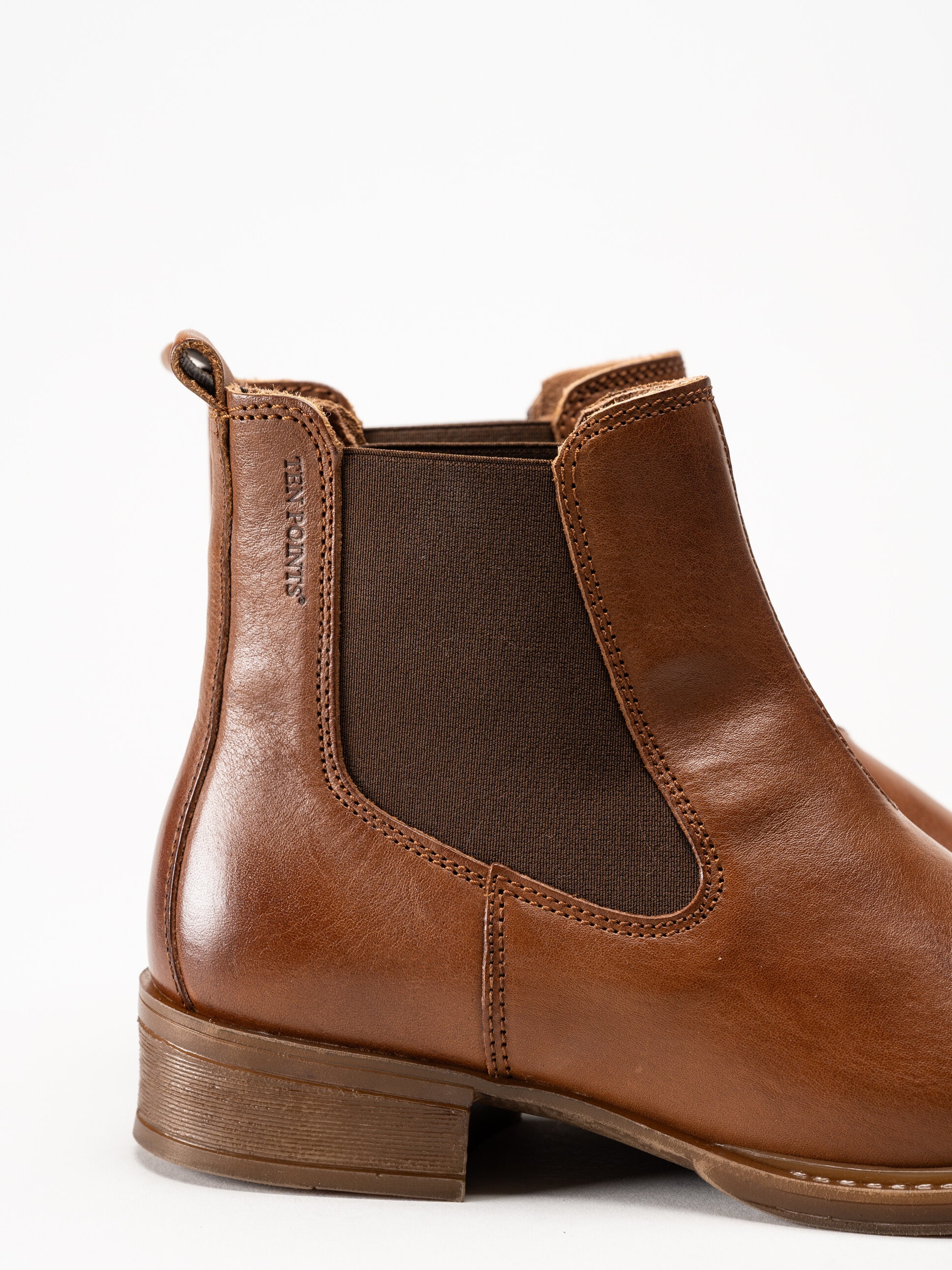 Ten Points - Pandora - Bruna Chelsea boots i skinn