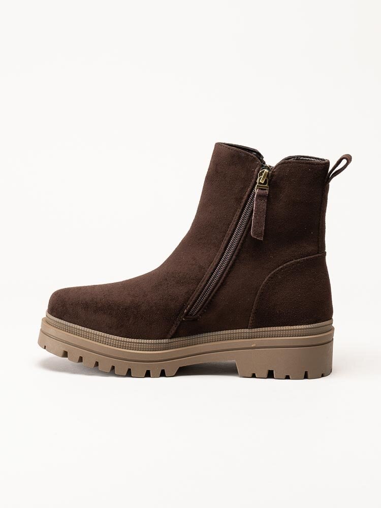 Duffy - Marcellina Tre - Mörkbruna fodrade boots