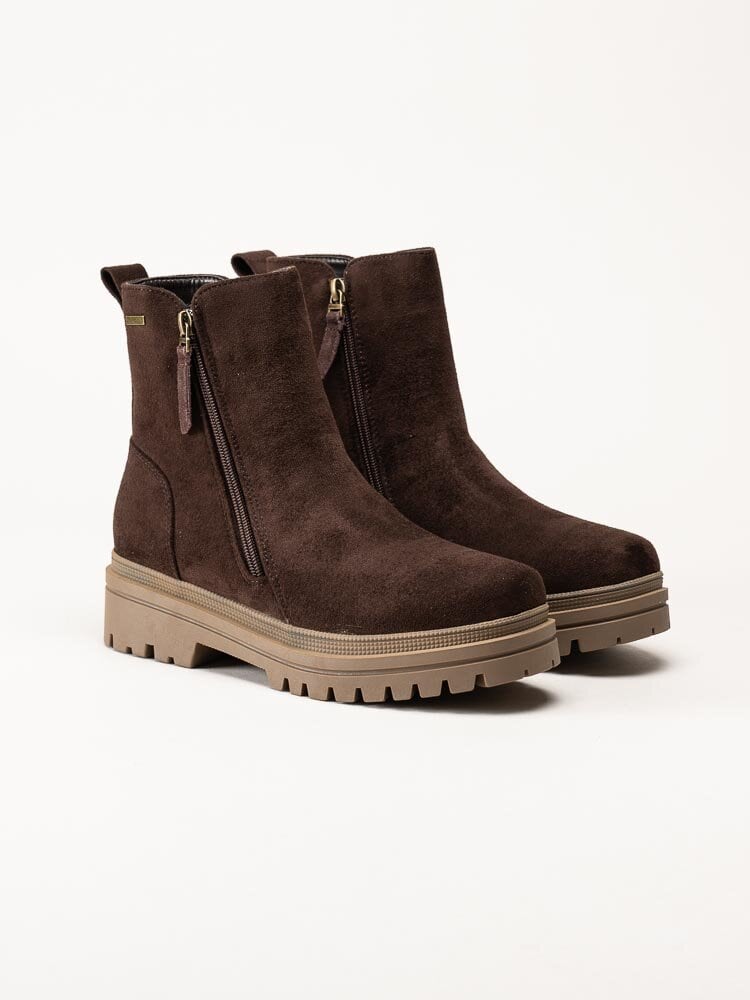 Duffy - Marcellina Tre - Mörkbruna fodrade boots