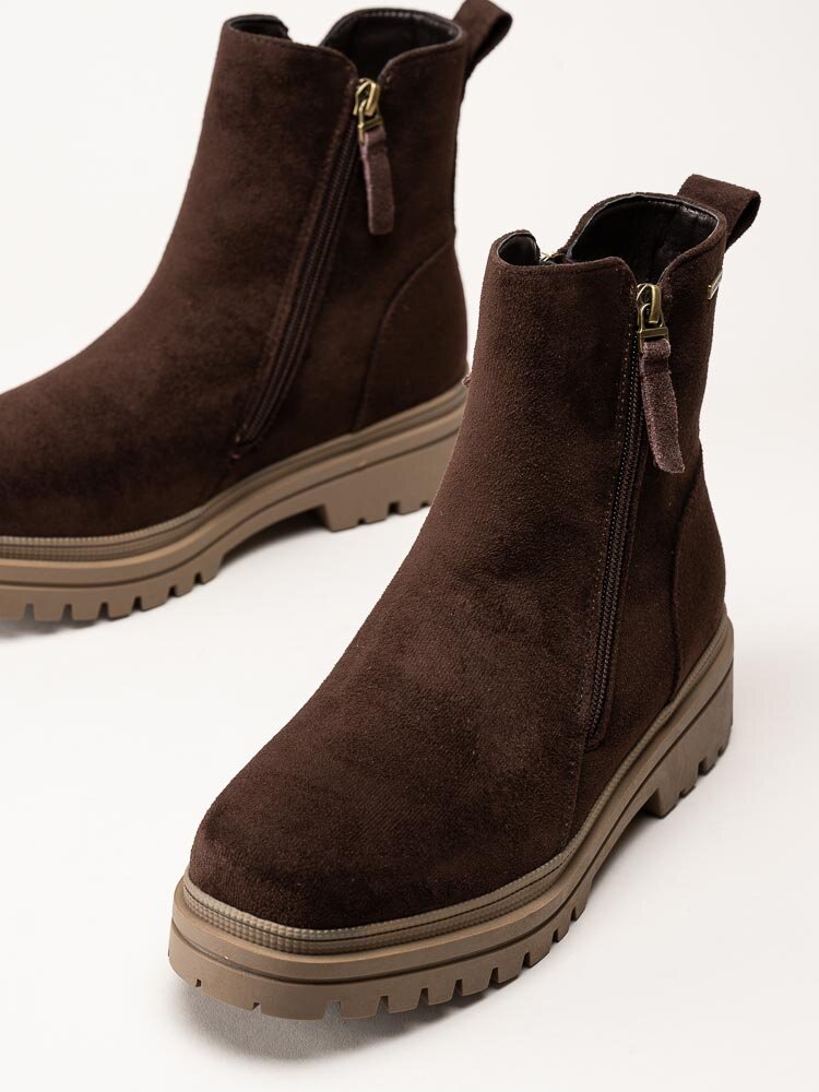Duffy - Marcellina Tre - Mörkbruna fodrade boots