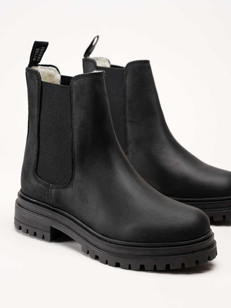 Johnny Bulls - Braga Tres - Svarta ullfodrade chelsea boots