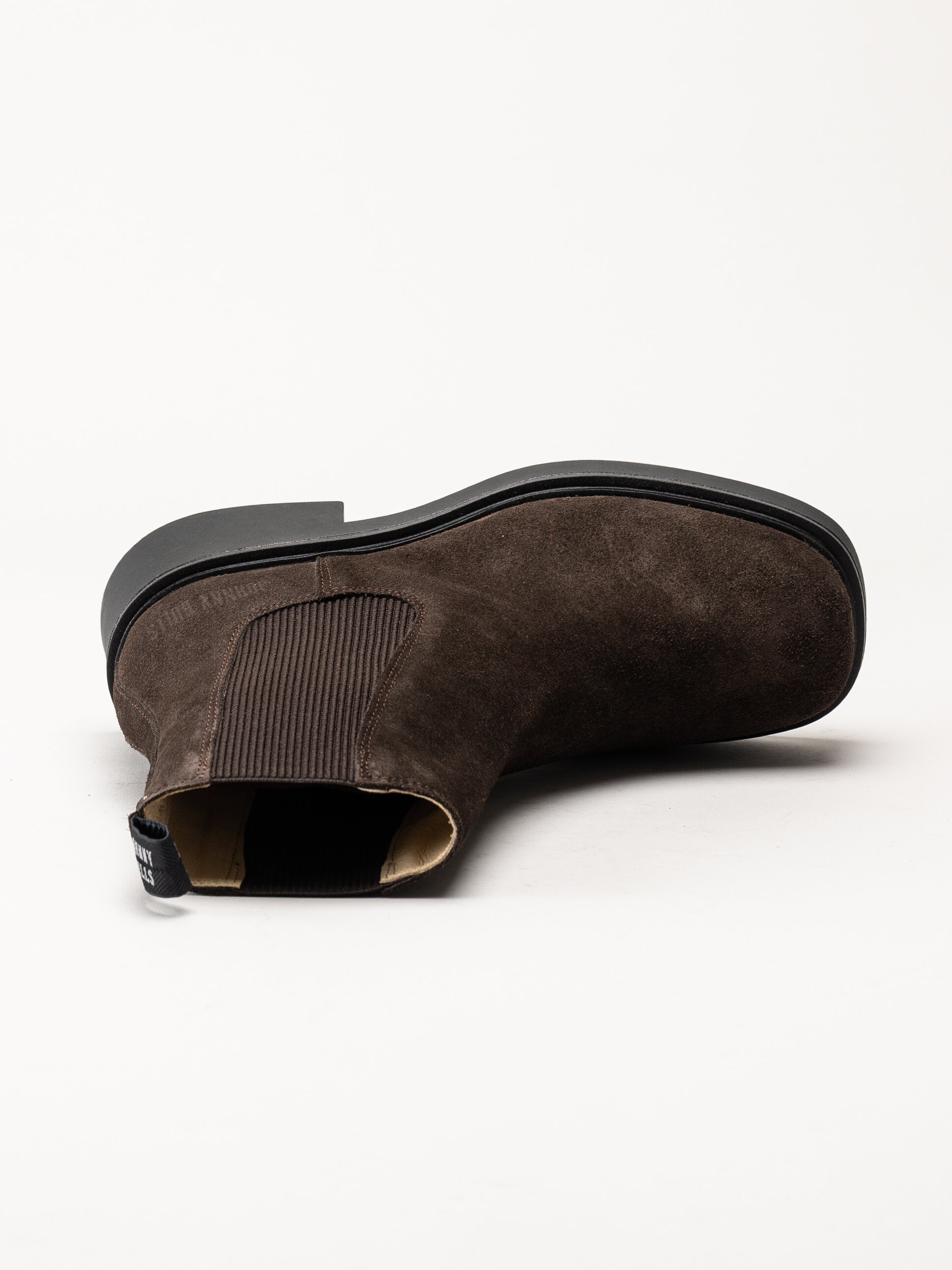 Johnny Bulls - Mörkbruna chelsea boots i mocka