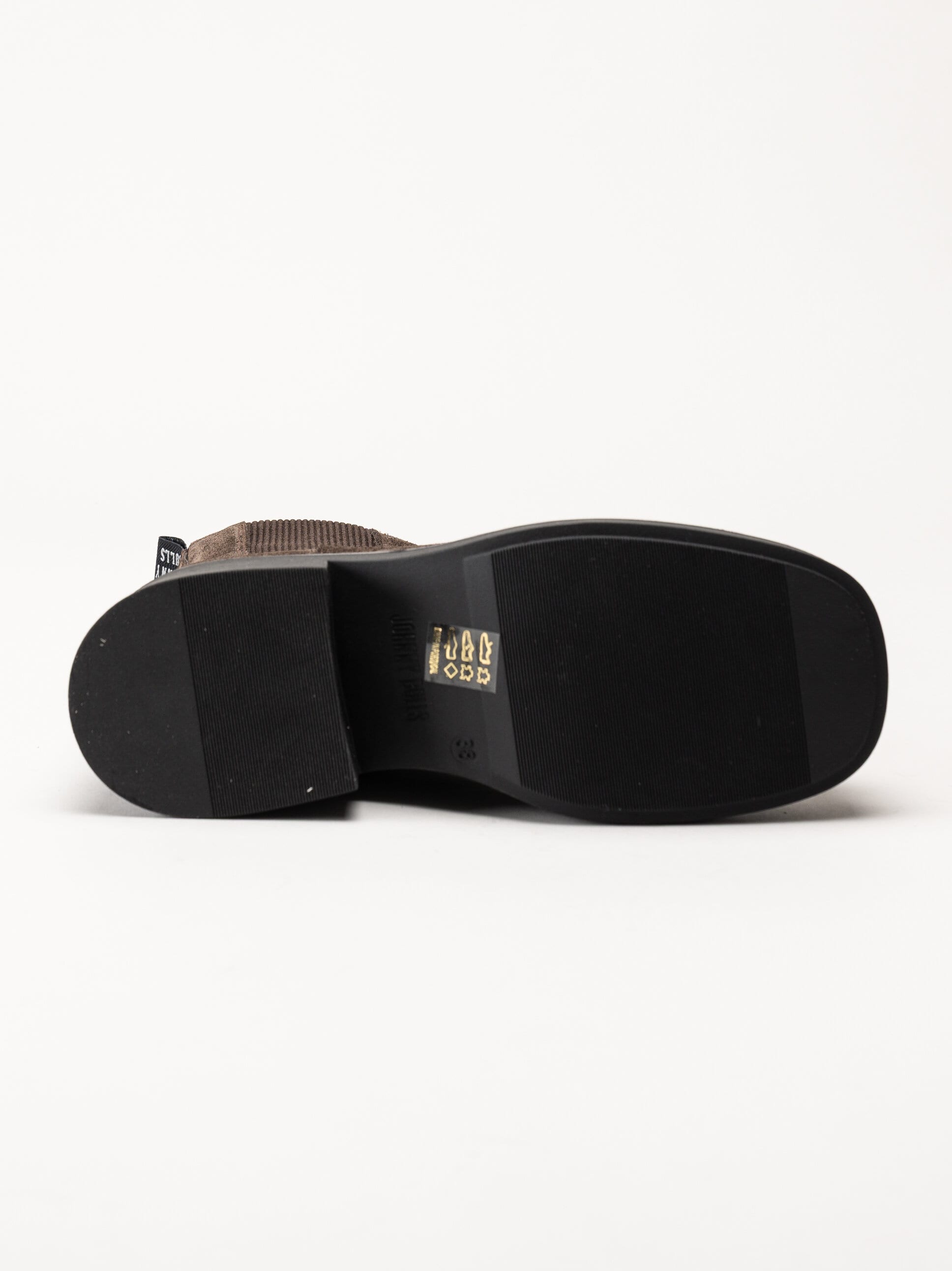 Johnny Bulls - Mörkbruna chelsea boots i mocka