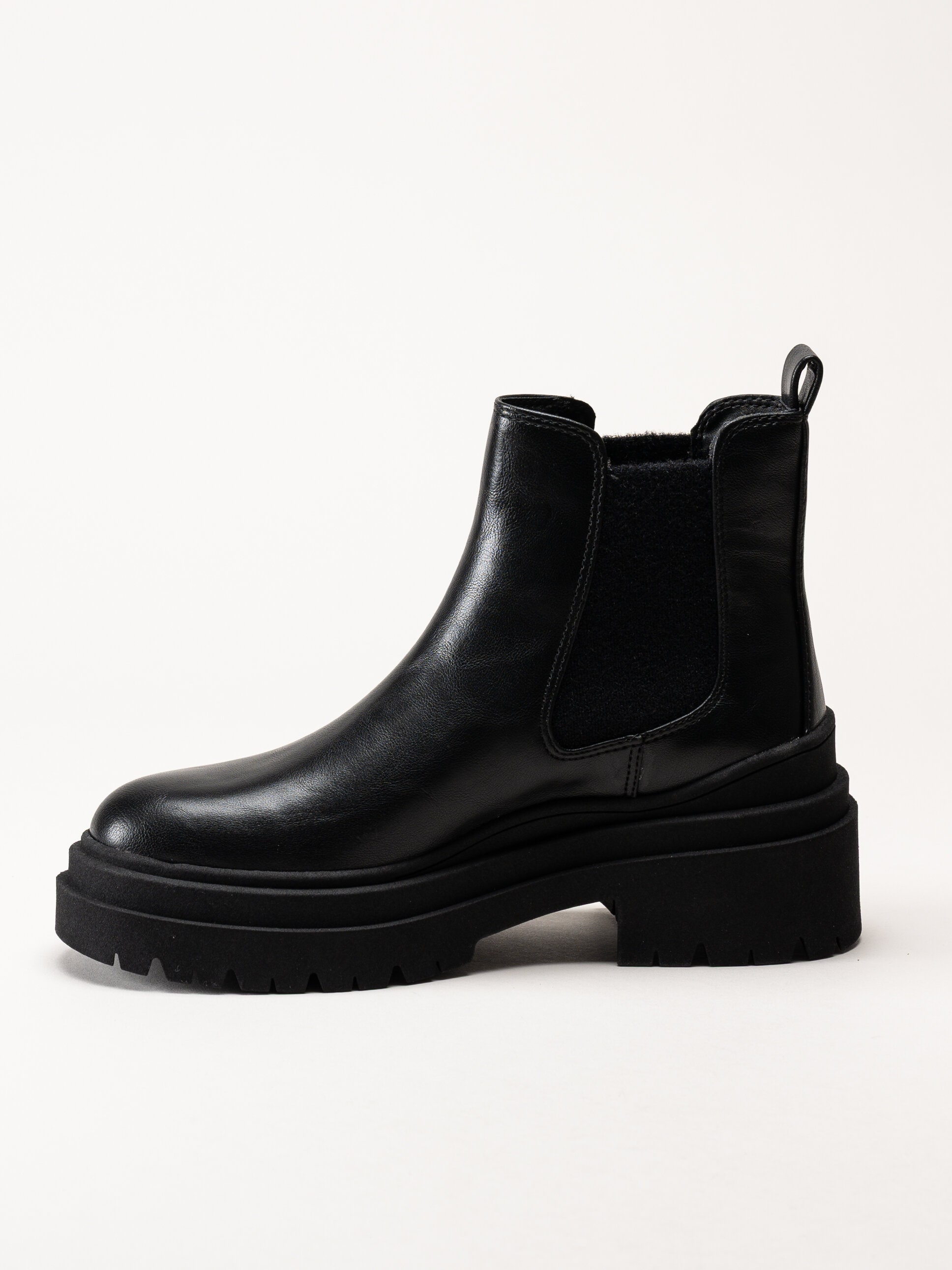 Tamaris - Svarta boots i skinn