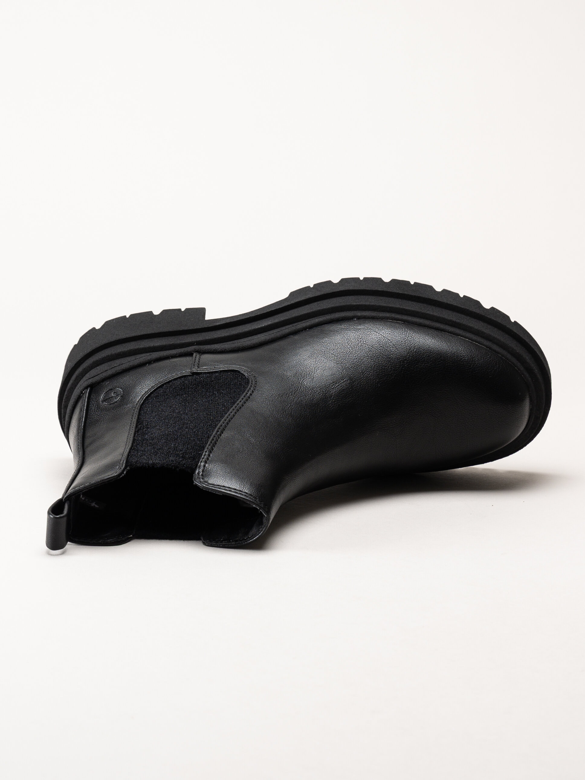 Tamaris - Svarta boots i skinn