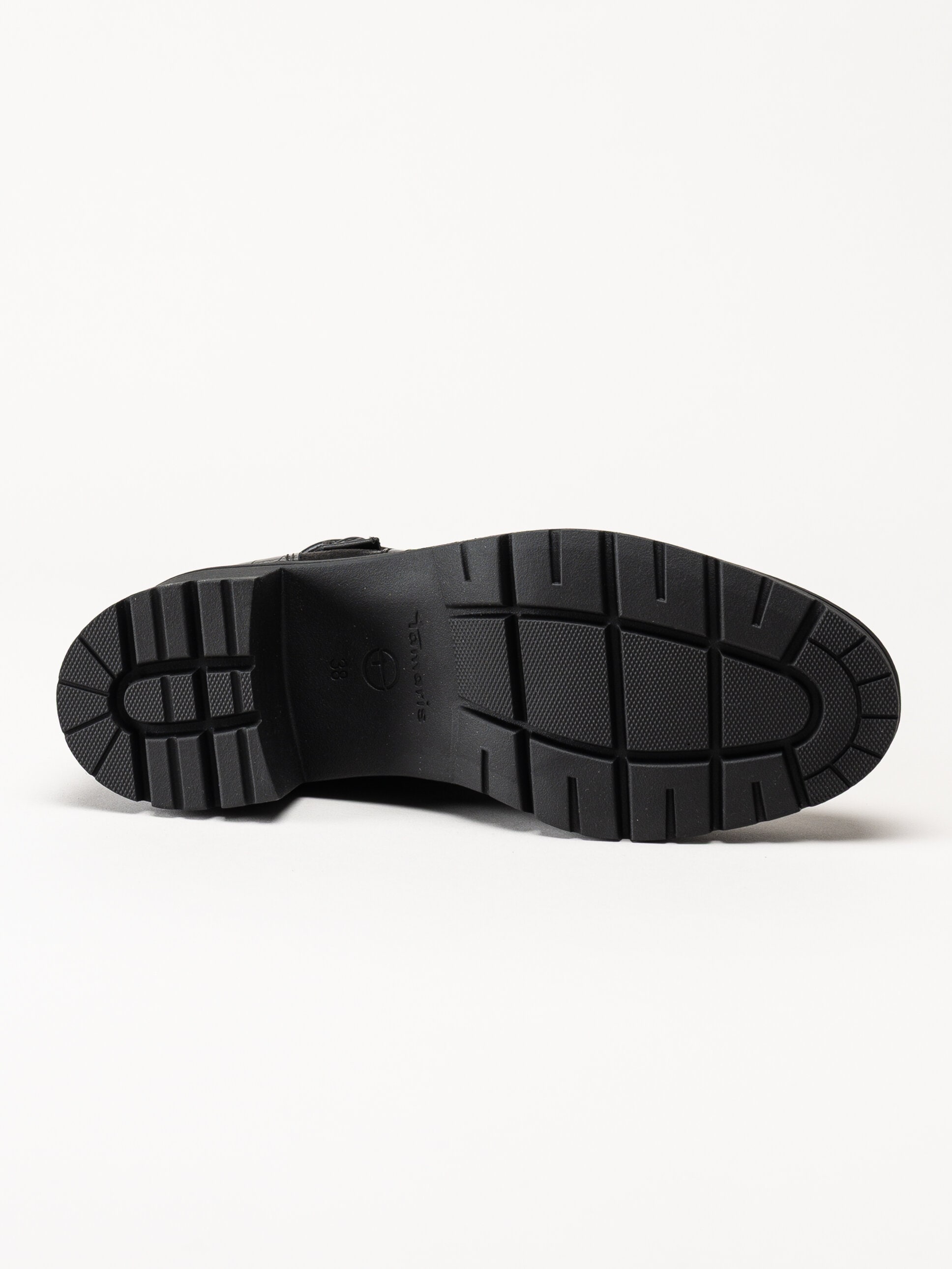 Tamaris - Svarta boots i skinn