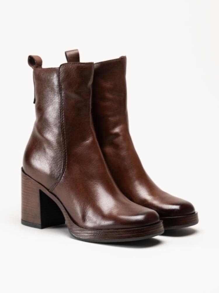Mjus - Micaela - Bruna boots i skinn