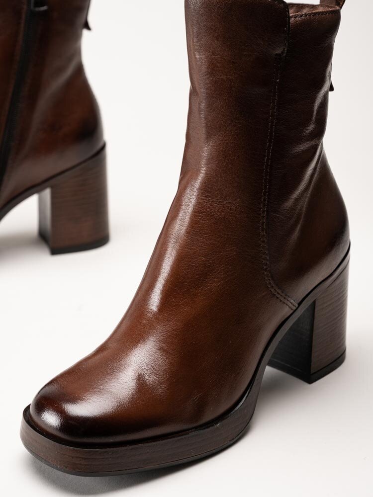Mjus - Micaela - Bruna boots i skinn