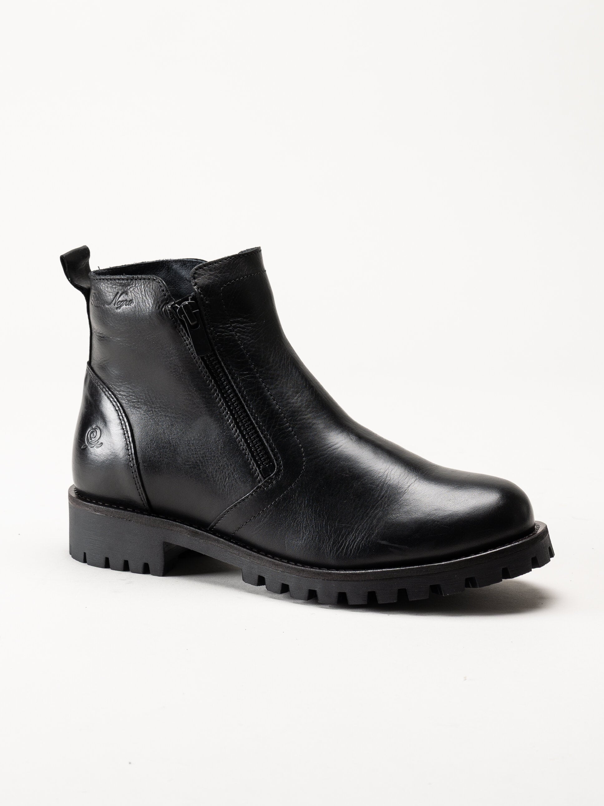 Rosa Negra - Svarta boots i skinn