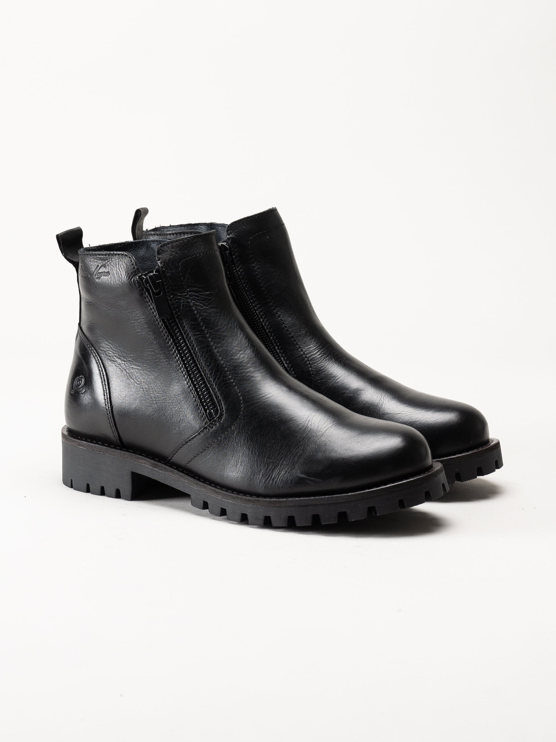 Rosa Negra - Svarta boots i skinn