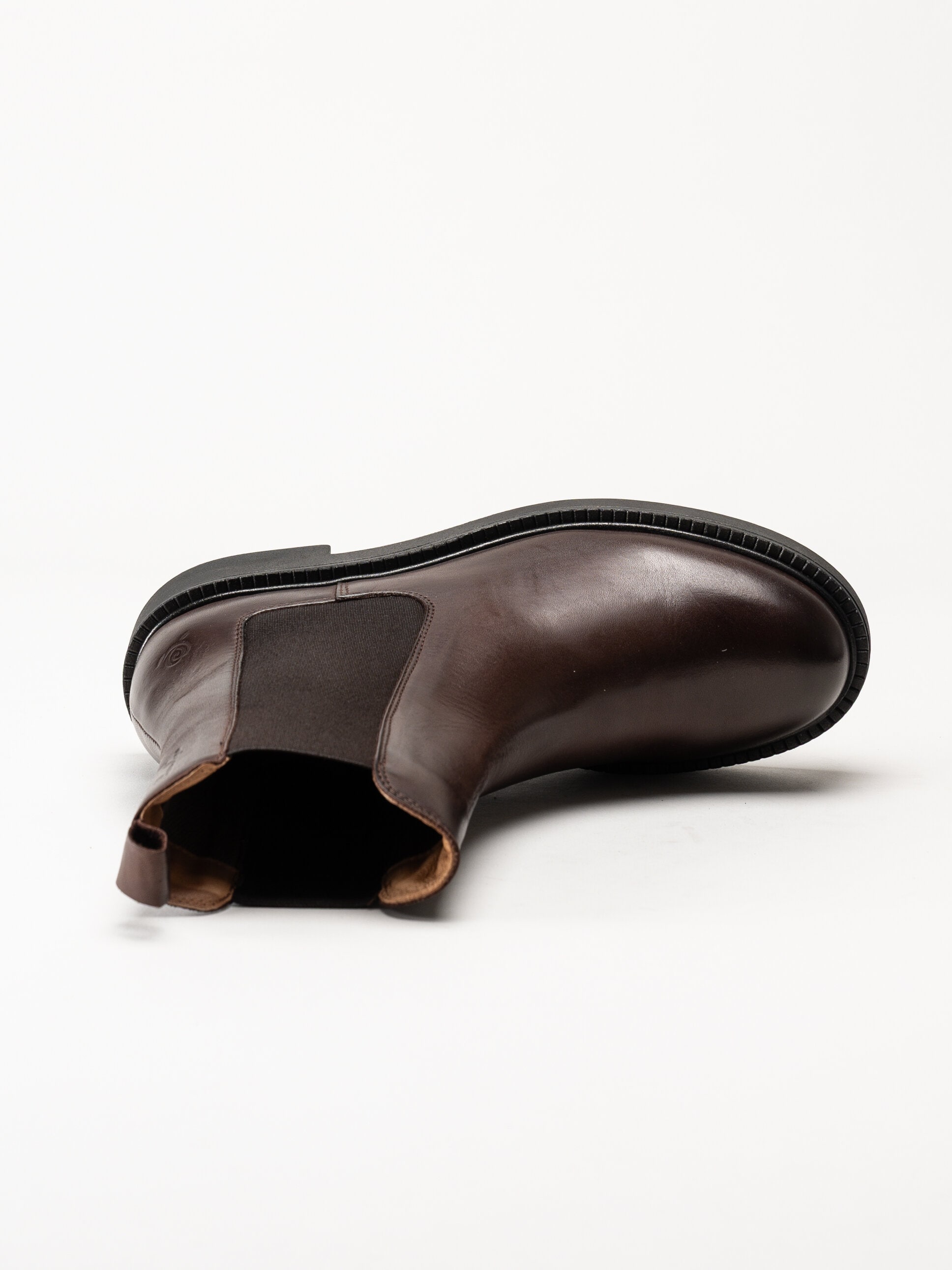 Rosa Negra - Mörkbruna chelsea boots i skinn