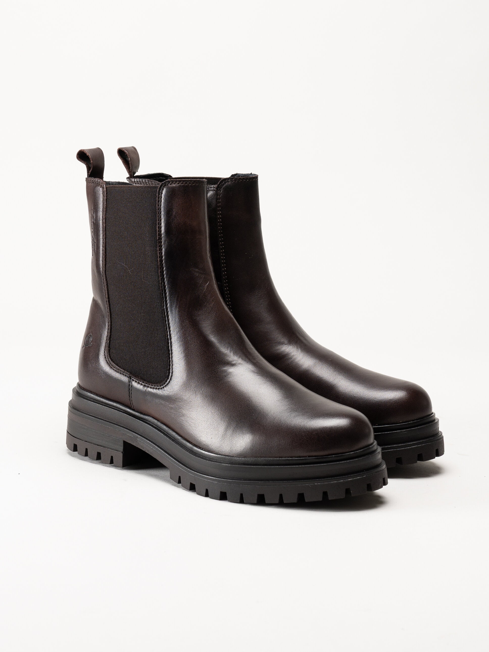 Rosa Negra - Mörkbruna boots i skinn