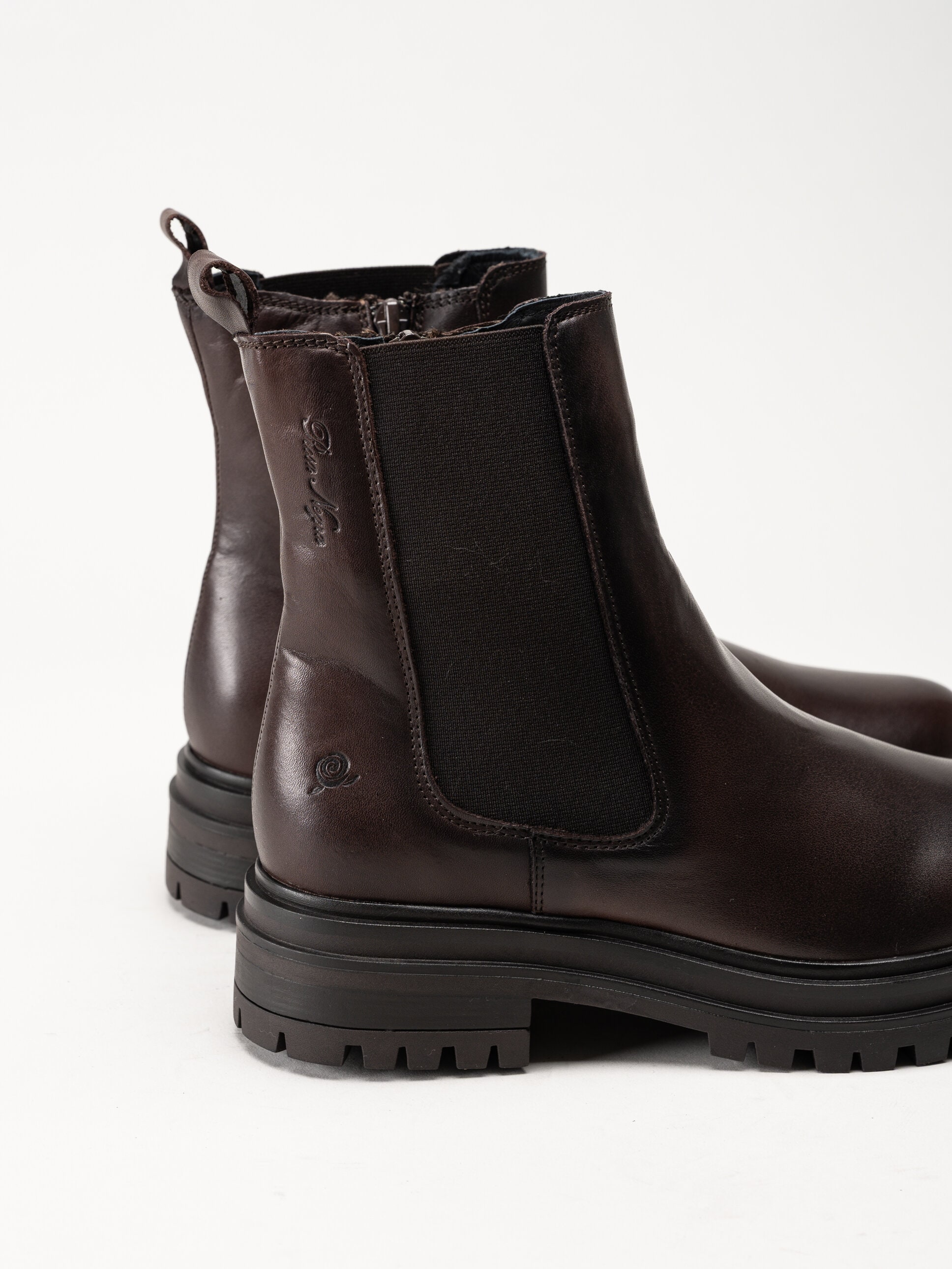 Rosa Negra - Mörkbruna boots i skinn