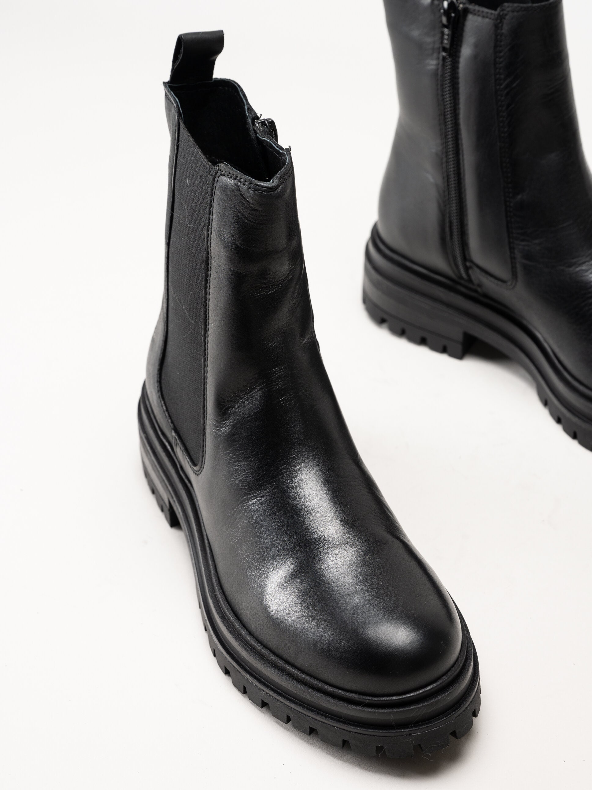 Rosa Negra - Svarta boots i skinn