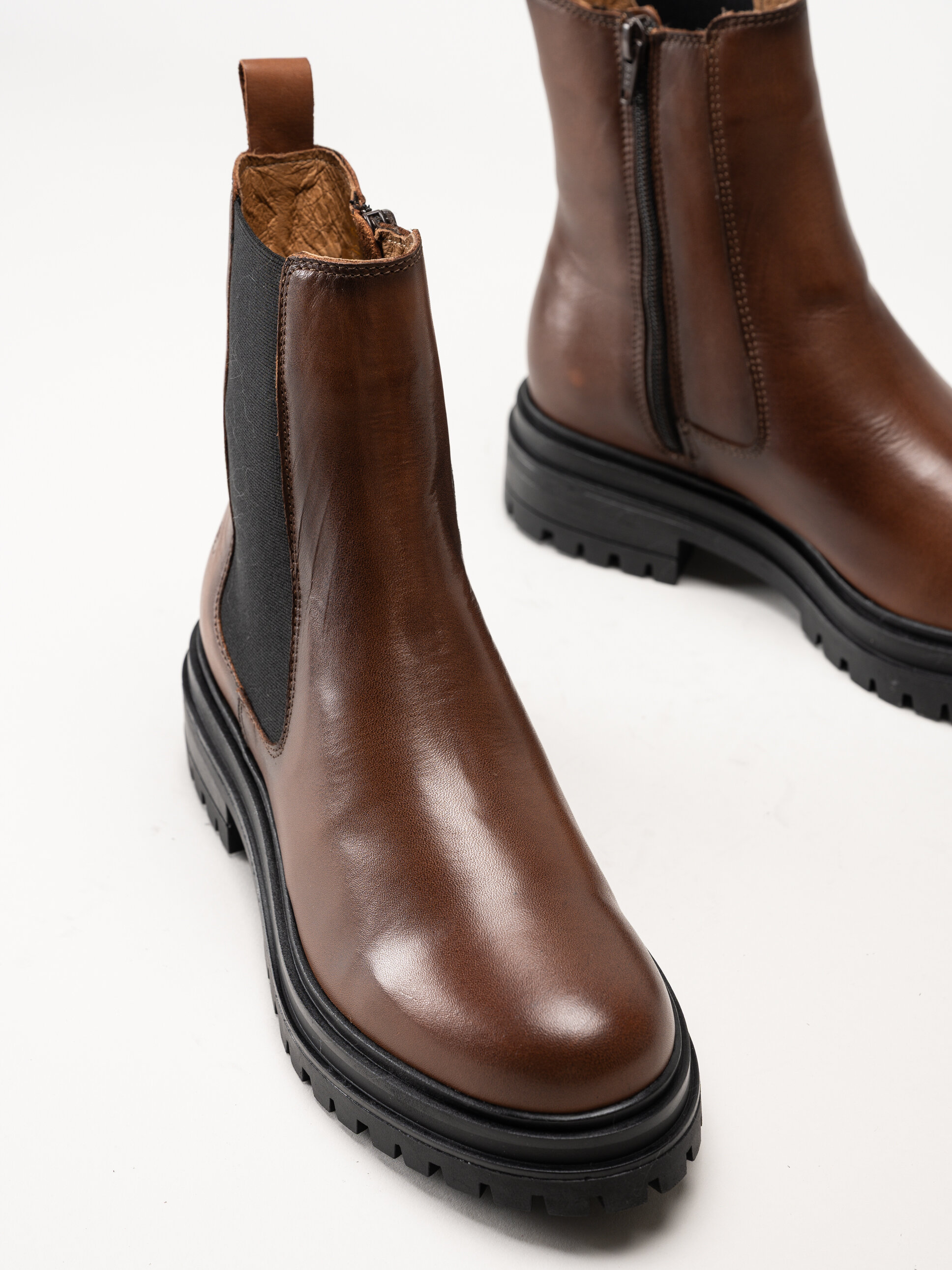 Rosa Negra - Bruna boots i skinn