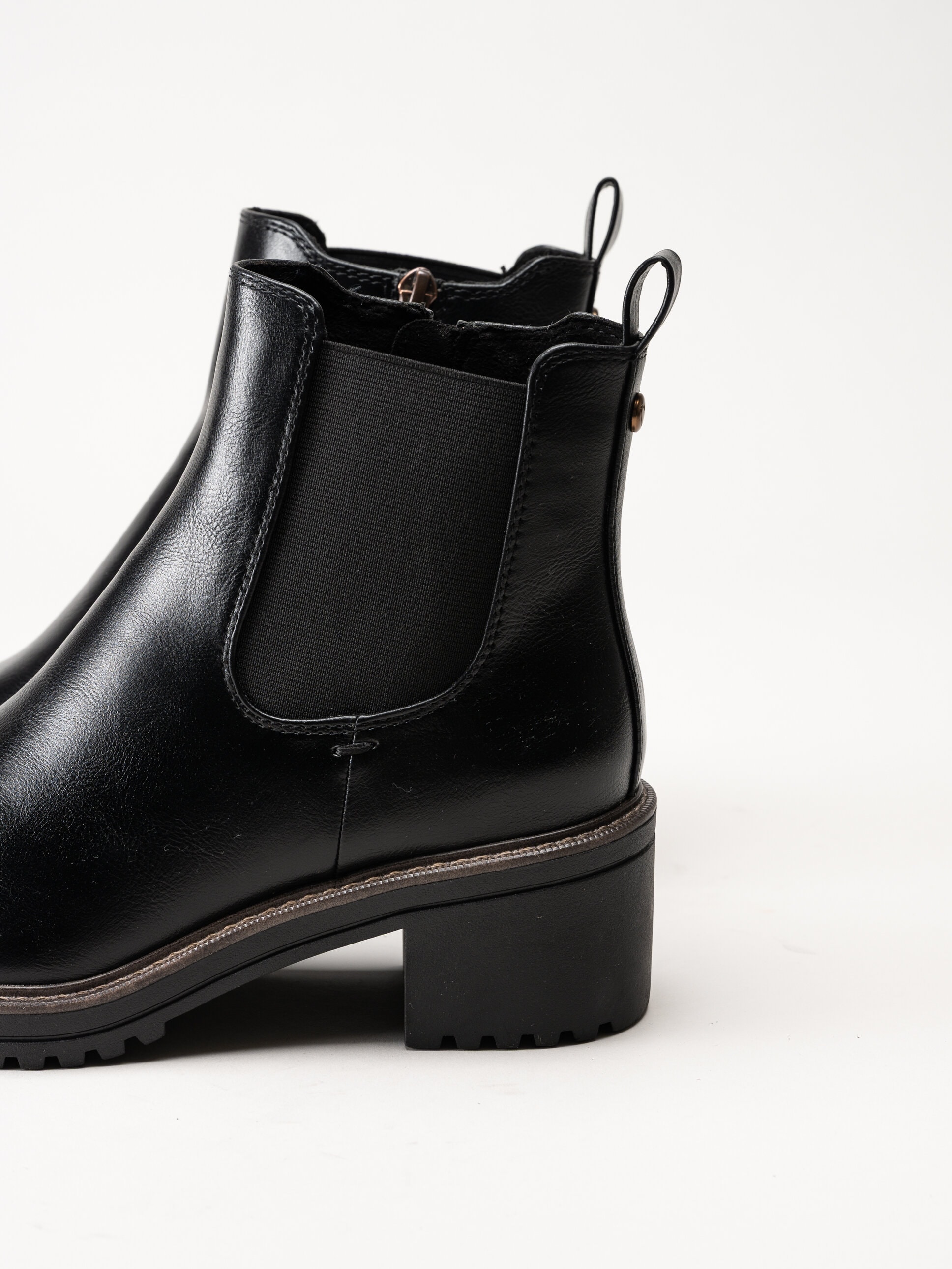 Marco Tozzi - Svarta boots med klack