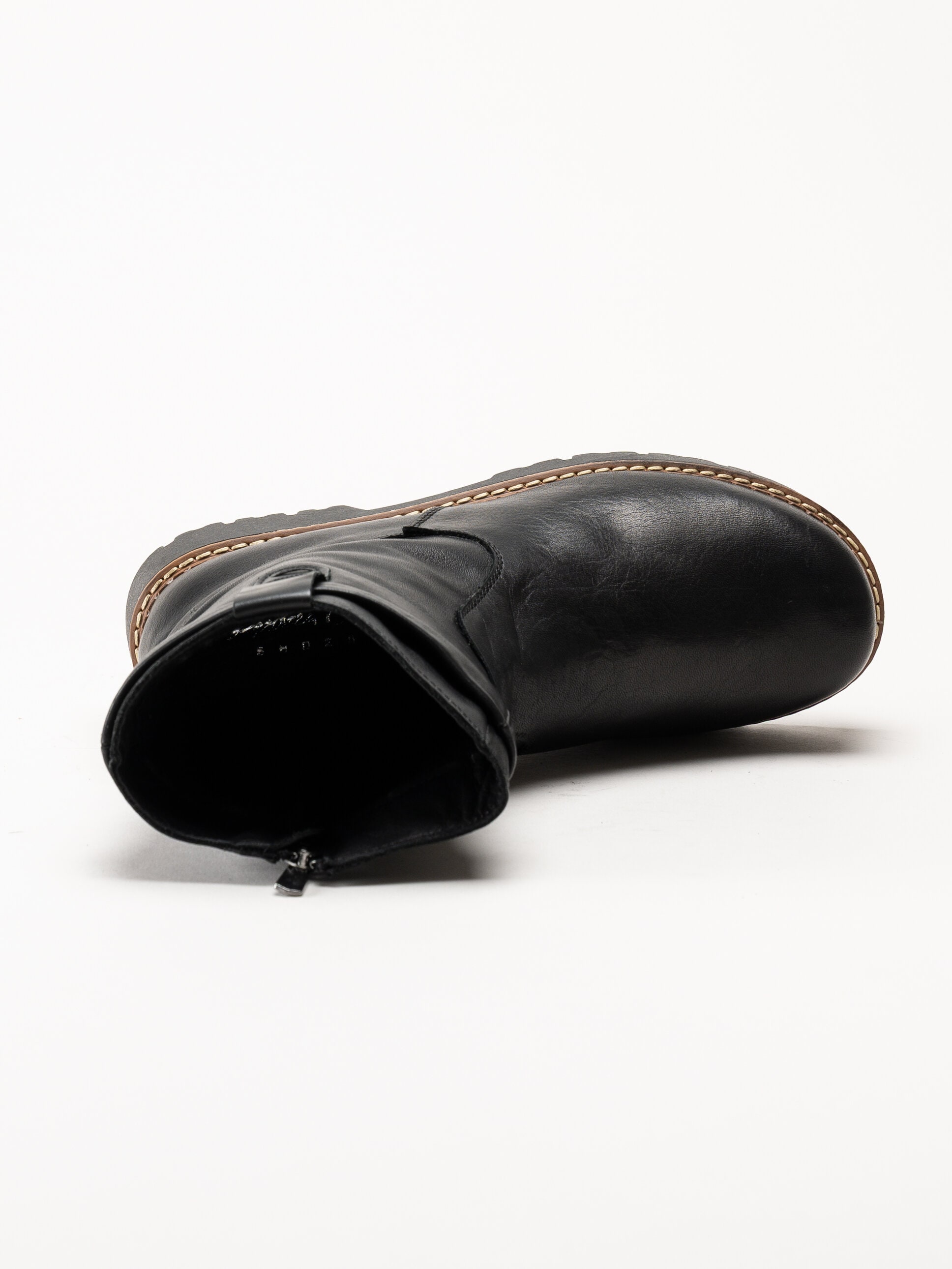 Andrea Conti - Svarta boots i skinn