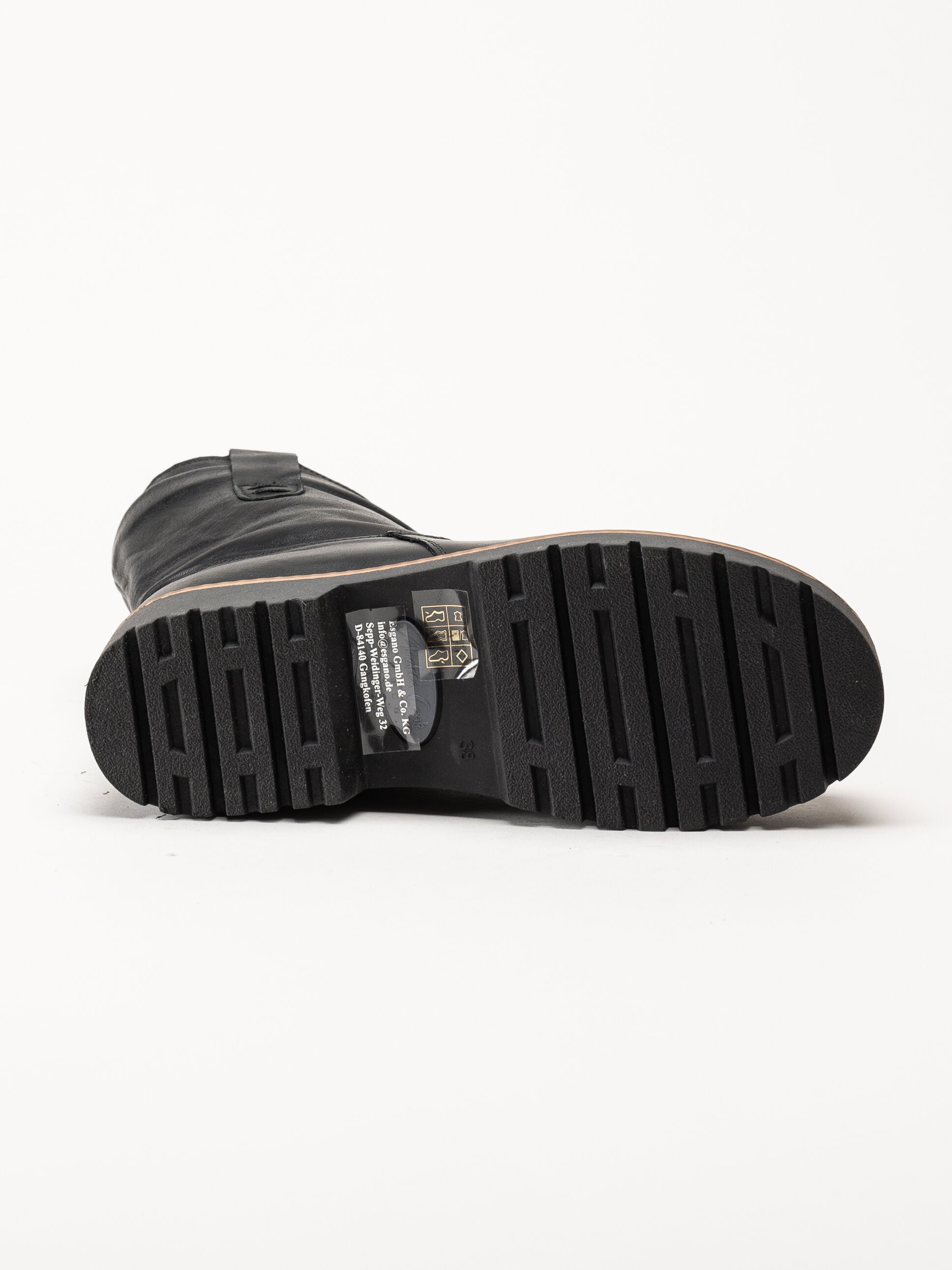 Andrea Conti - Svarta boots i skinn