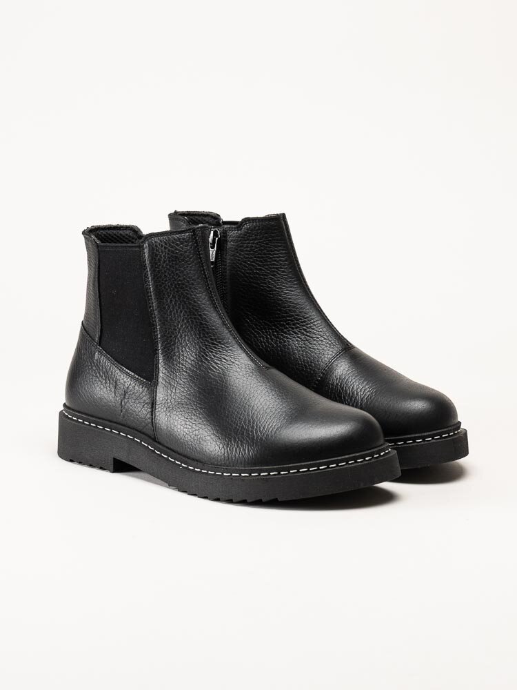 New Feet - Svarta boots i skinn