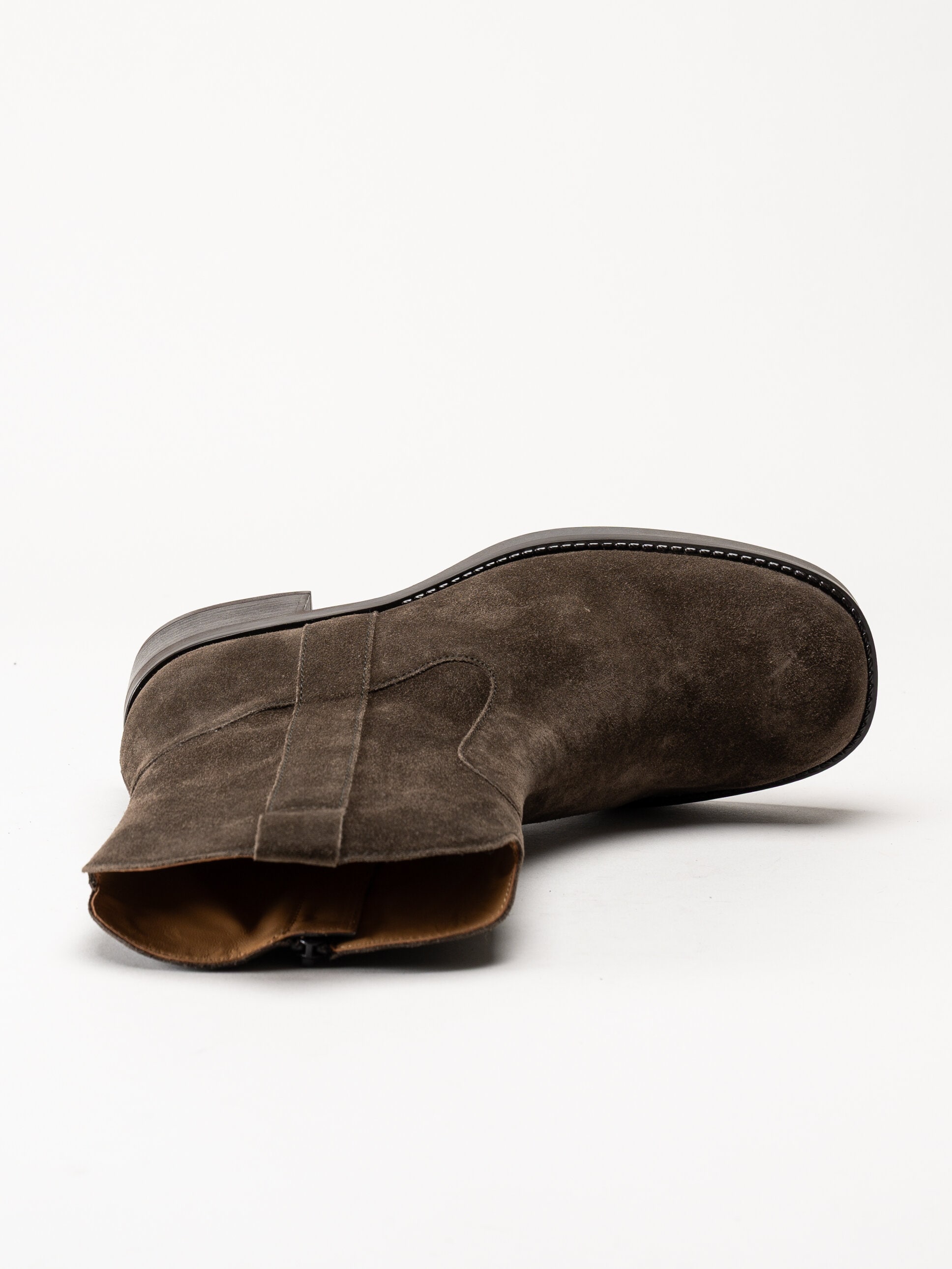 Gabor - Mörkbruna western boots i mocka