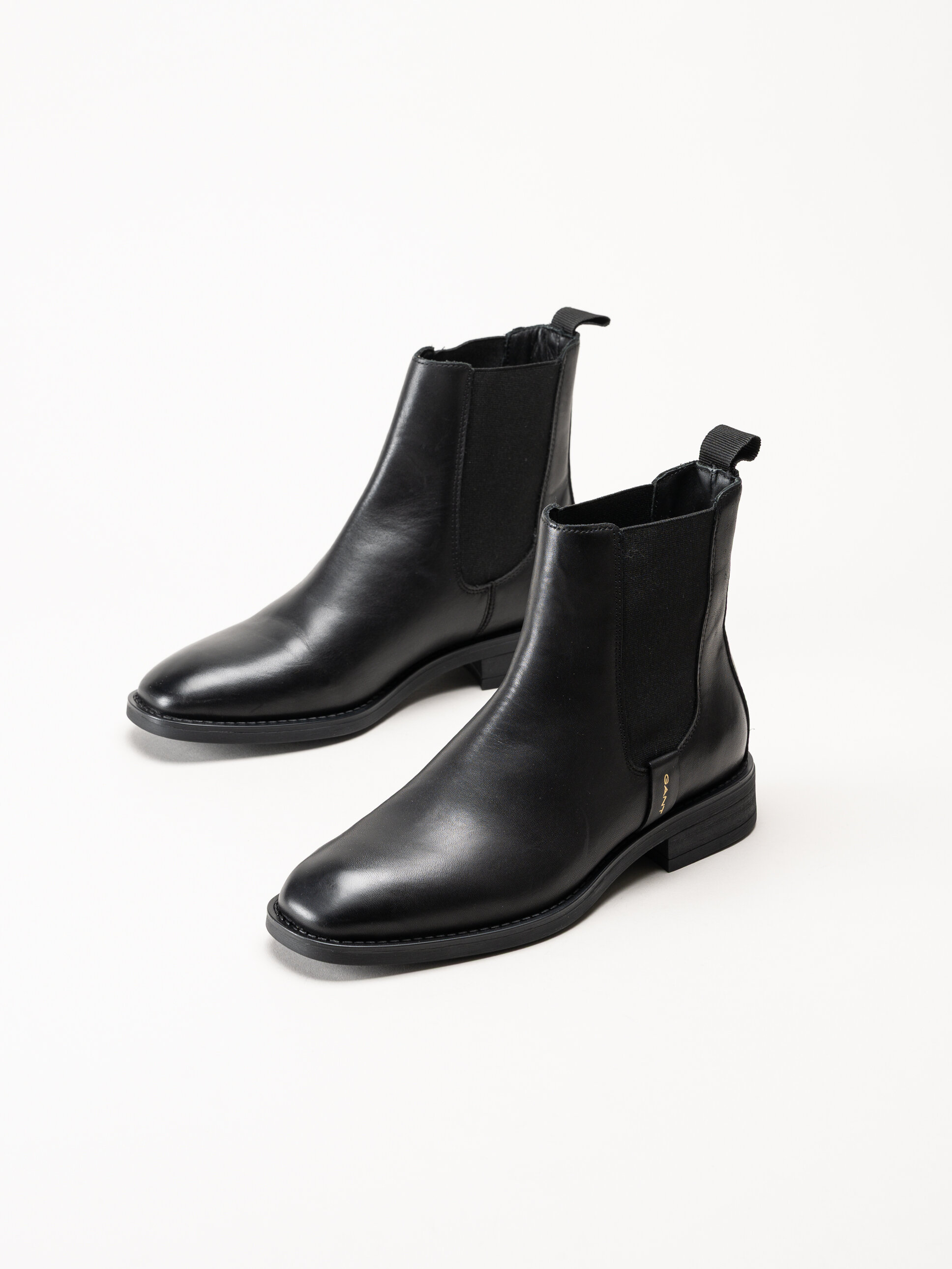 Gant Footwear - Fayy - Svarta chelsea boots i skinn