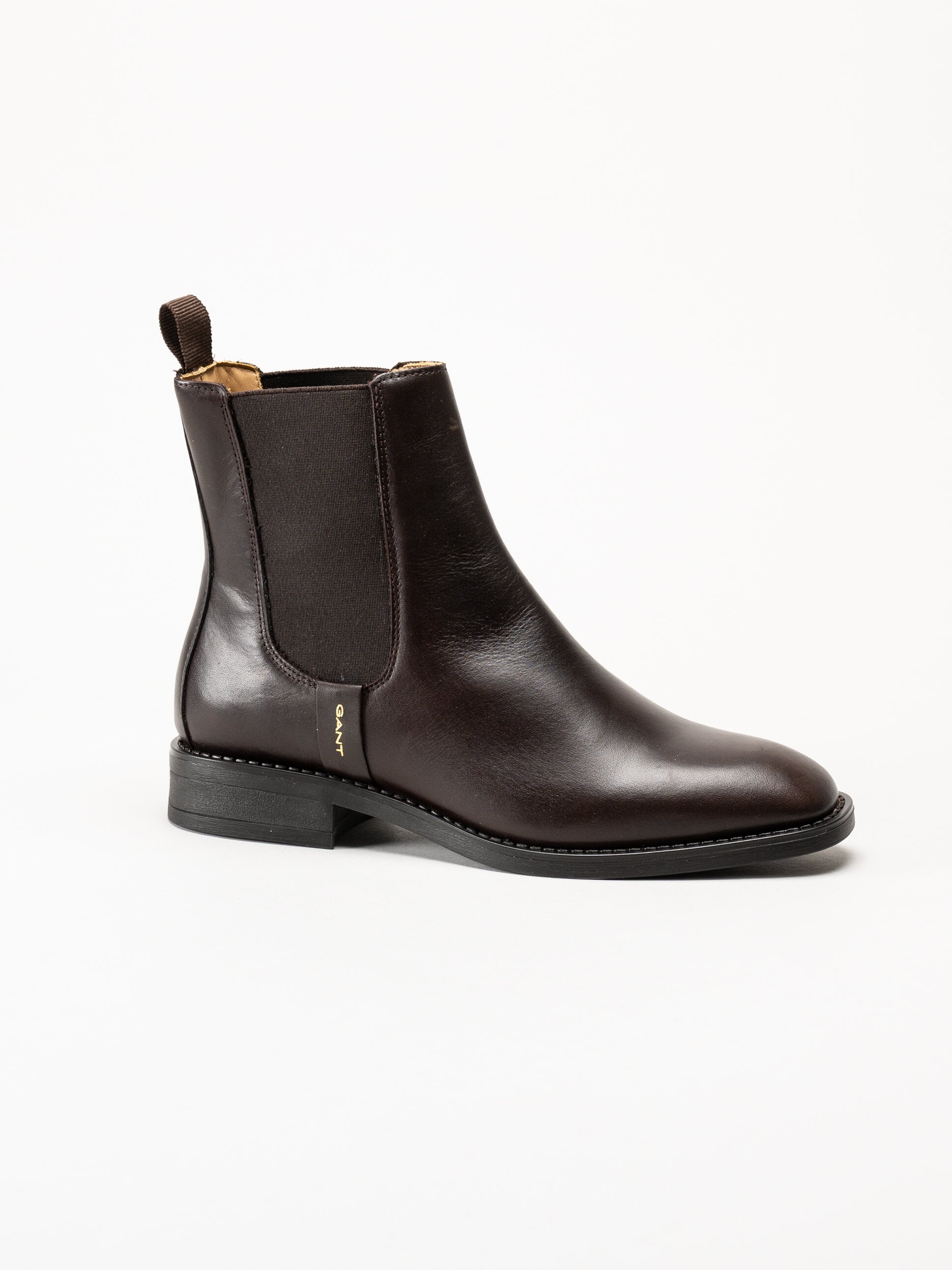 Gant Footwear - Fayy - Mörkbruna chelsea boots i skinn