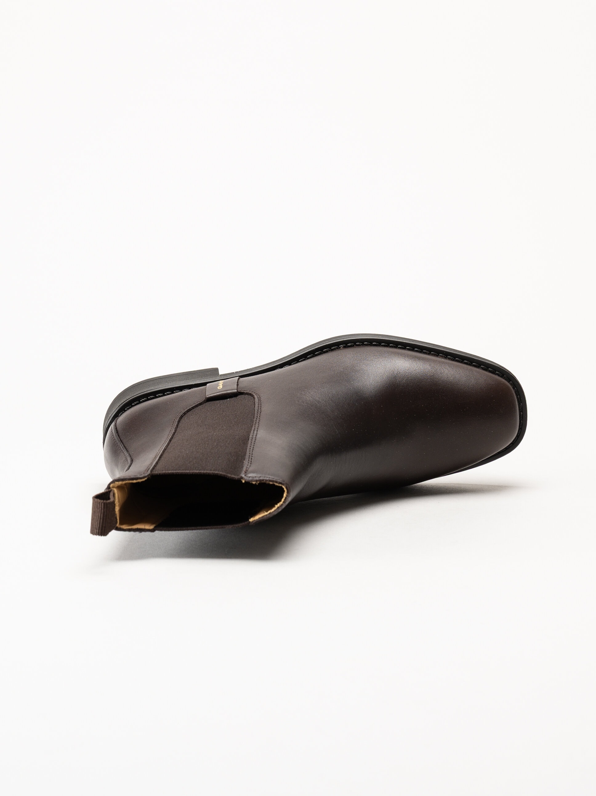 Gant Footwear - Fayy - Mörkbruna chelsea boots i skinn