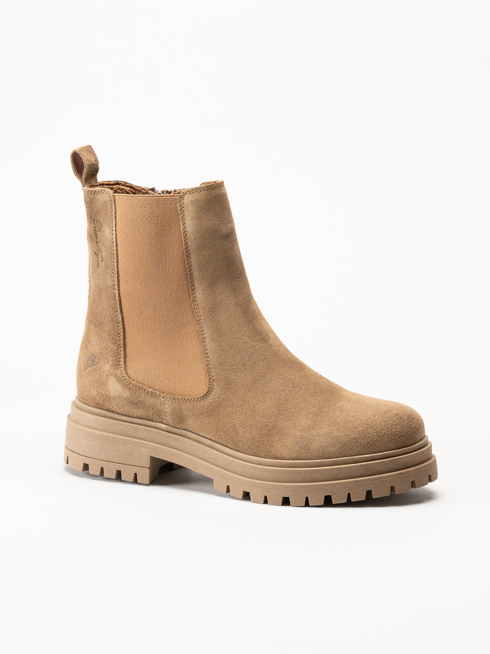 Rosa Negra - Beige chelsea boots i mocka
