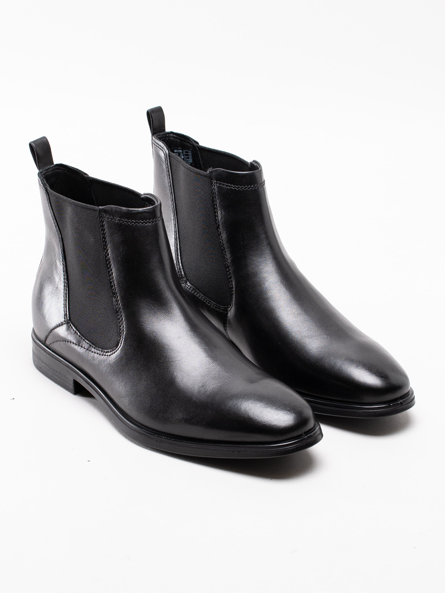 11193011 Ecco Melbourne 621754-01001 svarta klassiska chelsea boots i skinn-3