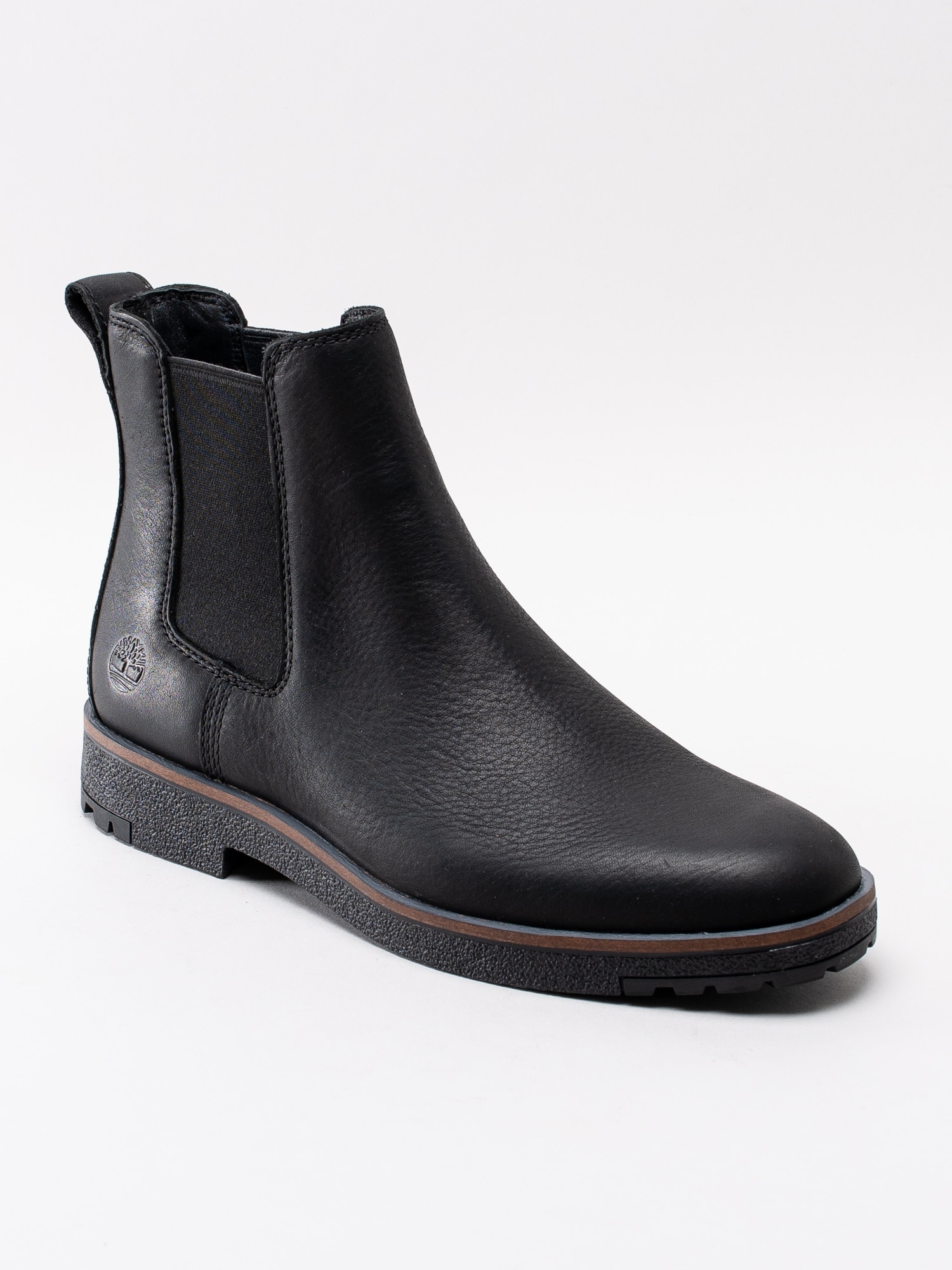 11193030 Timberland Folk Gentleman Chelsea CA27SK svarta chelsea boots i mjuk oljat skinn-1