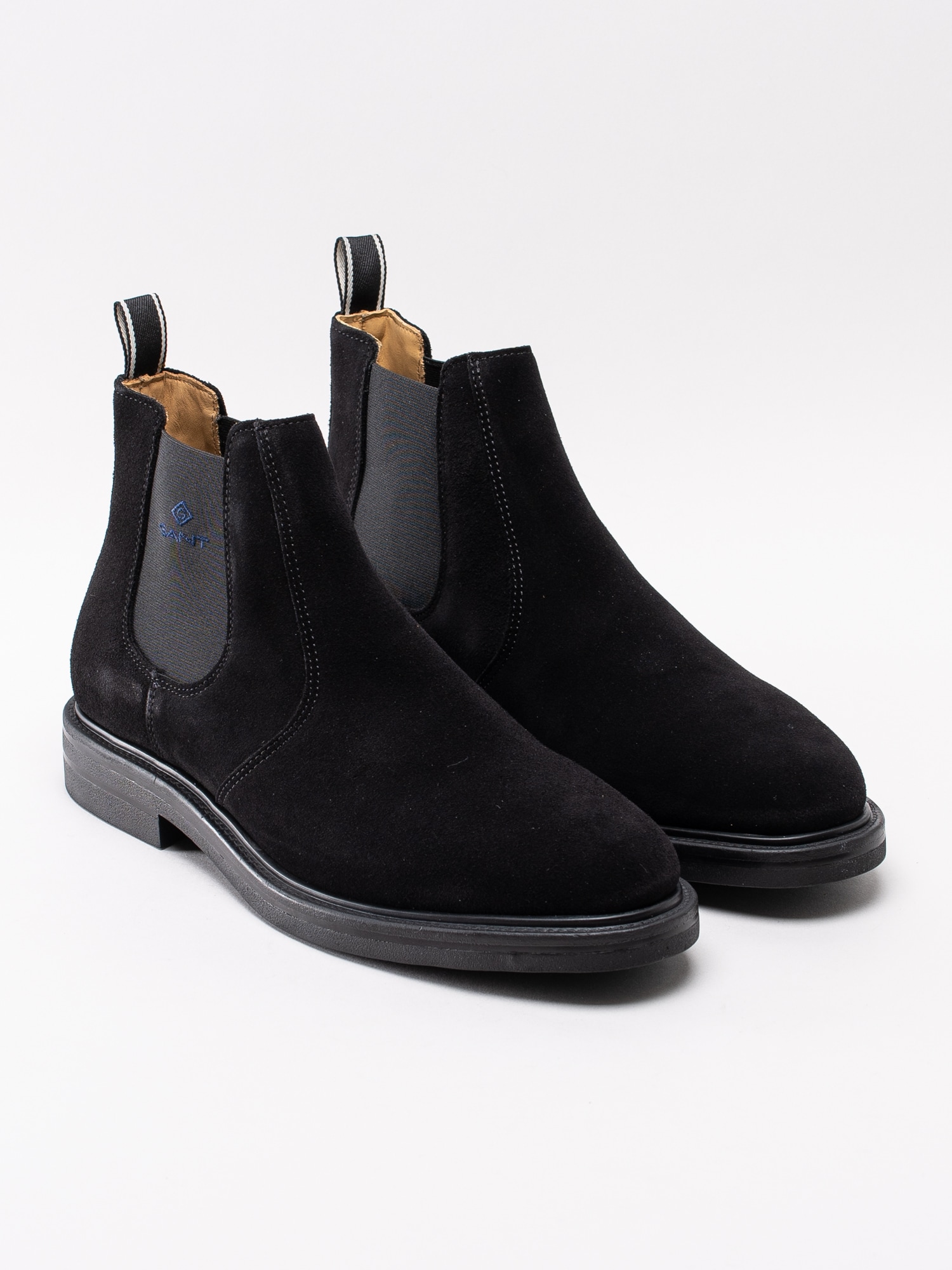 11193040 Gant Fargo 19653899-G30-G00 svarta klassiska chelsea boots i mocka-3