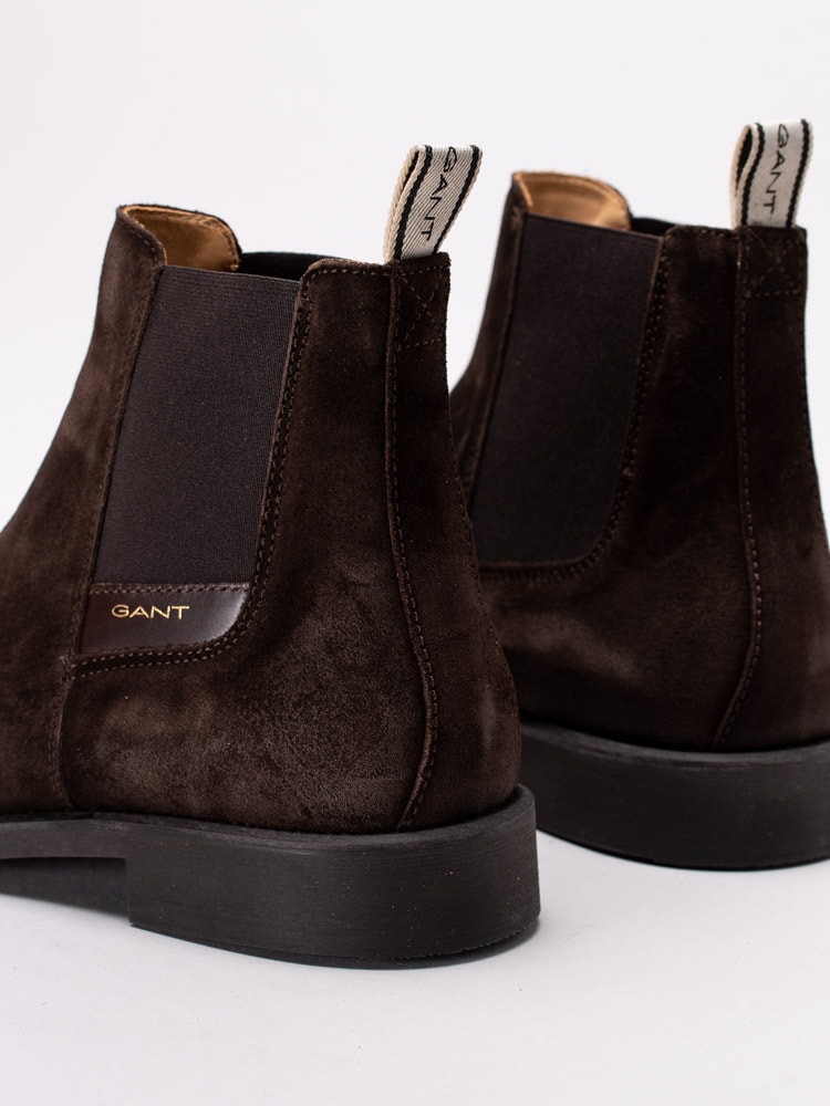 11193046 Gant James 19653319G46 mörkbruna chelsea boots i oljad mocka-7