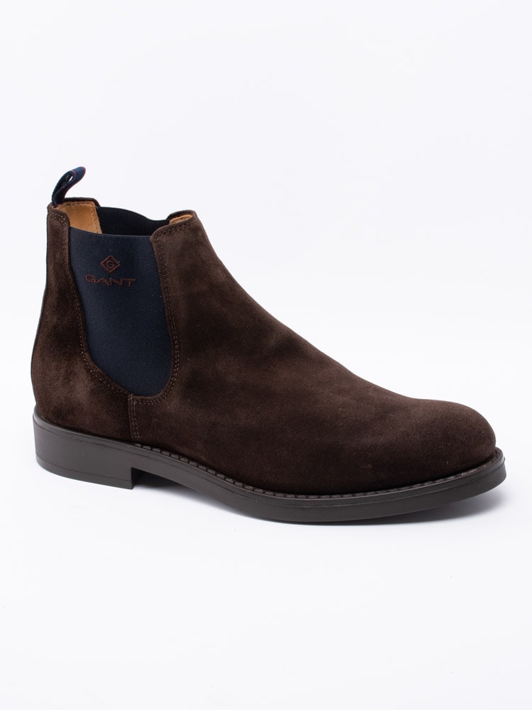 11193047 Gant Oscar 19653922-G46 mörkbruna chelsea boots i mocka-1