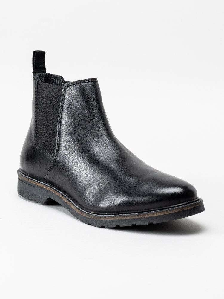 Bugatti - Zeli - Svarta klassiska chelsea boots i skinn