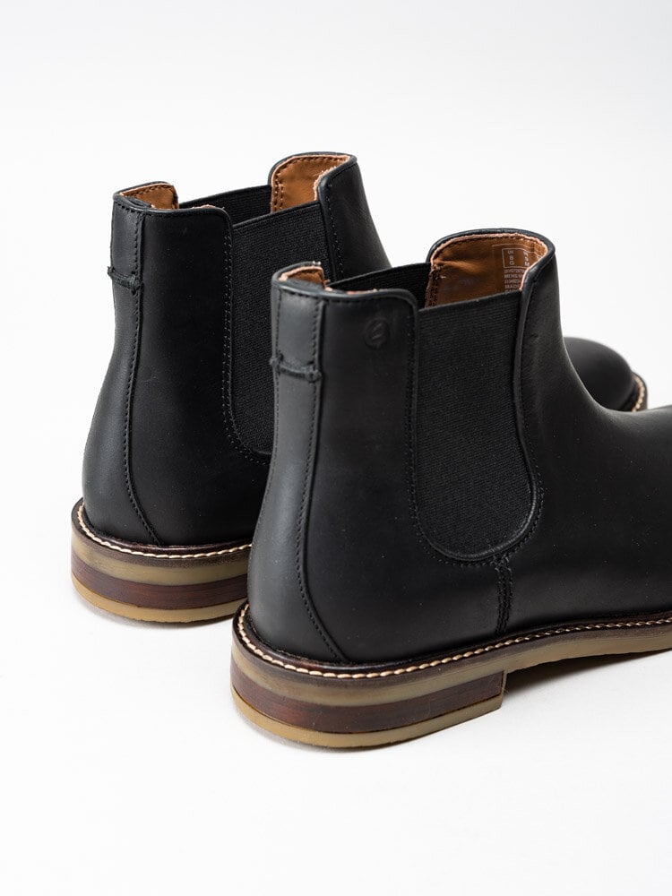 Clarks - Jaxen Chelsea - Svarta chelsea boots i skinn