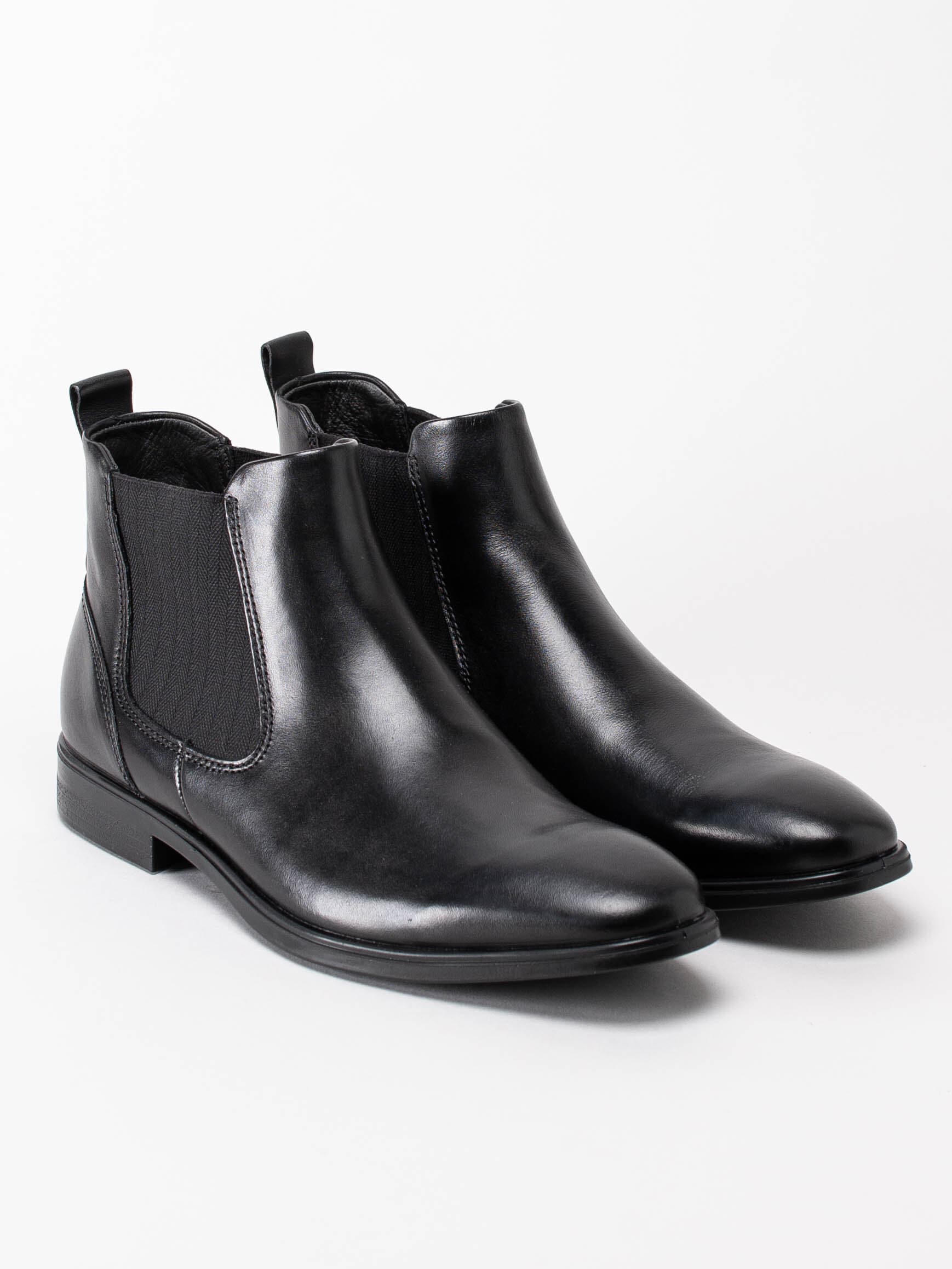 Ecco - Melbourne - Svarta klassiska boots i skinn