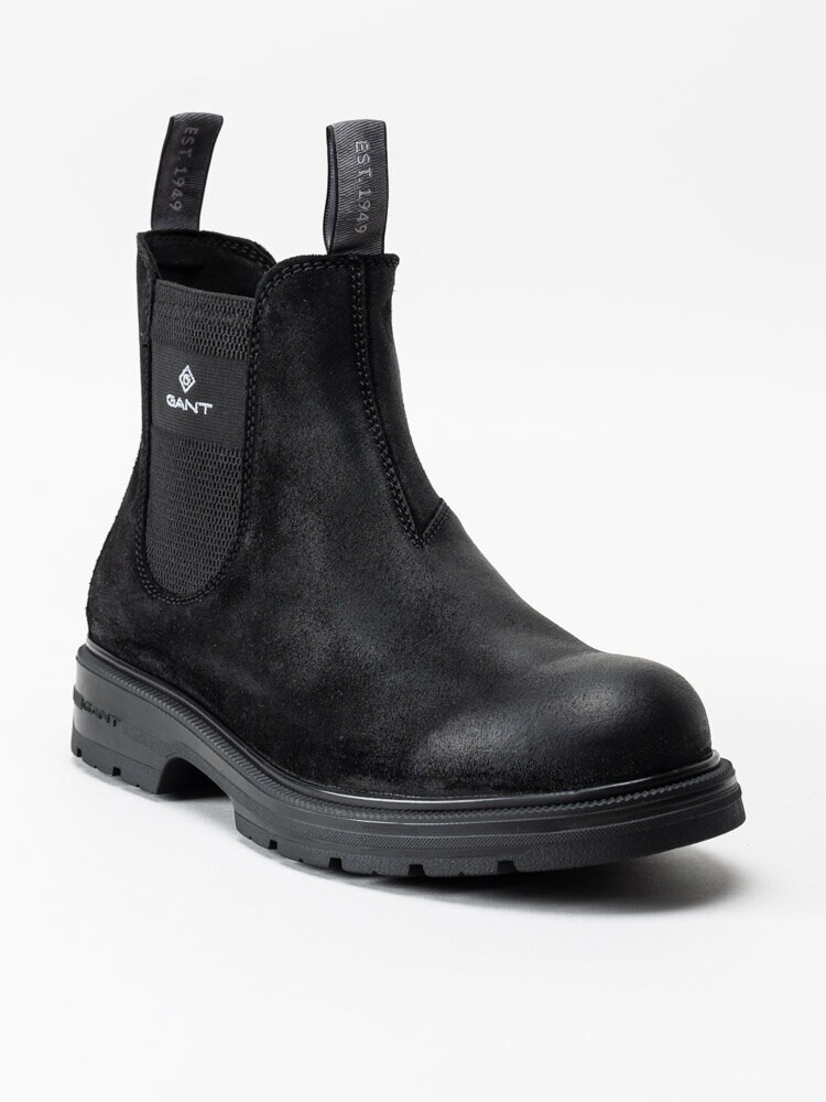 Gant Footwear - Gretty - Svarta chelsea boots i mocka