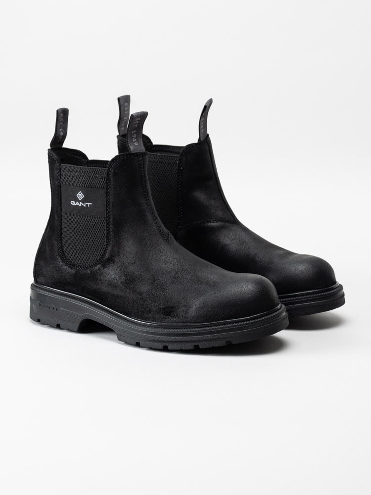 Gant Footwear - Gretty - Svarta chelsea boots i mocka