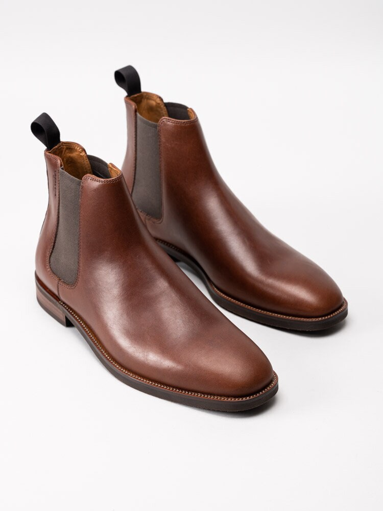 Vagabond - Percy - Bruna chelsea boots i skinn