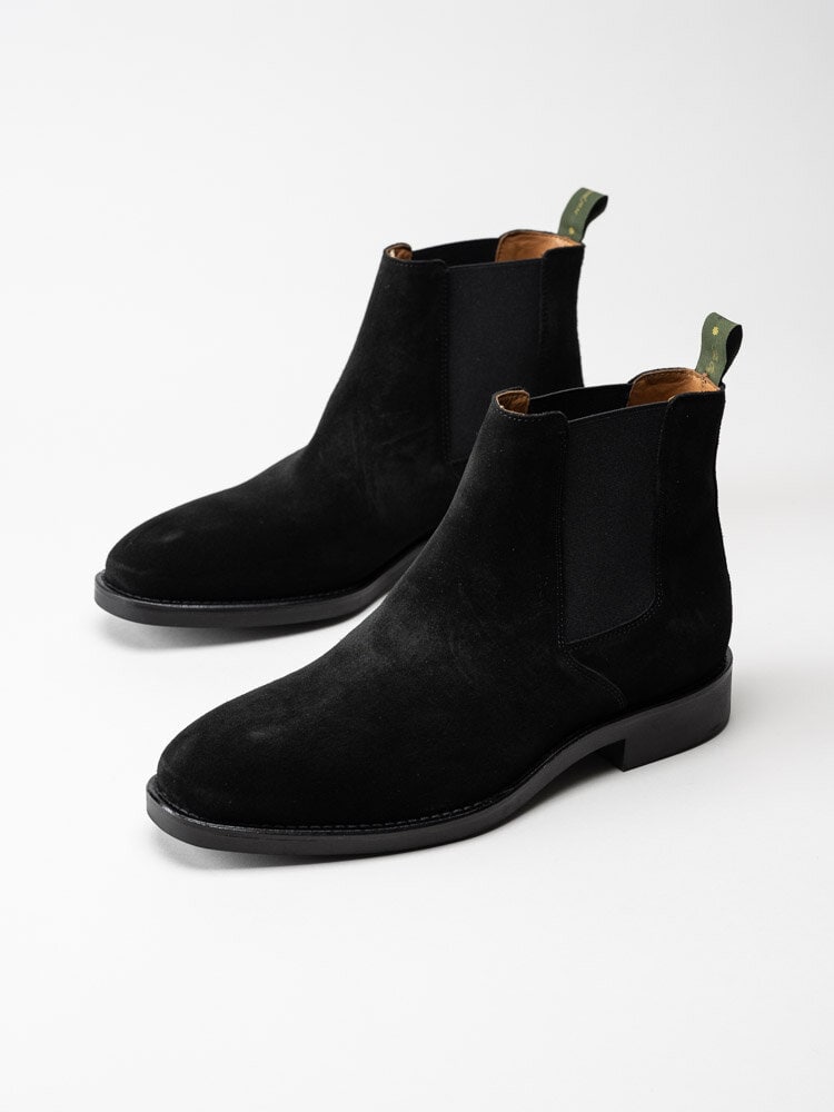 Playboy Footwear - Gosling - Svarta boots i mocka