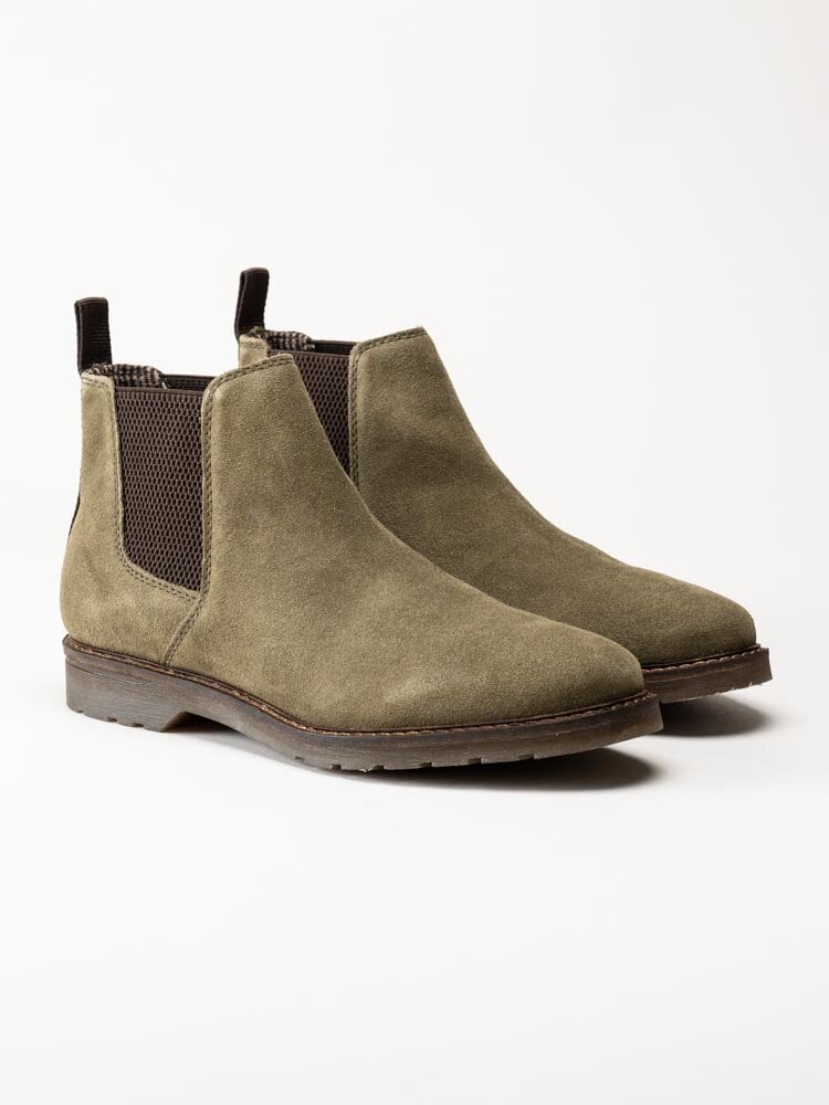 Bugatti - Zeli - Gröna chelsea boots i mocka