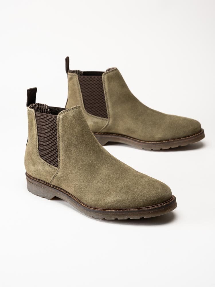 Bugatti - Zeli - Gröna chelsea boots i mocka