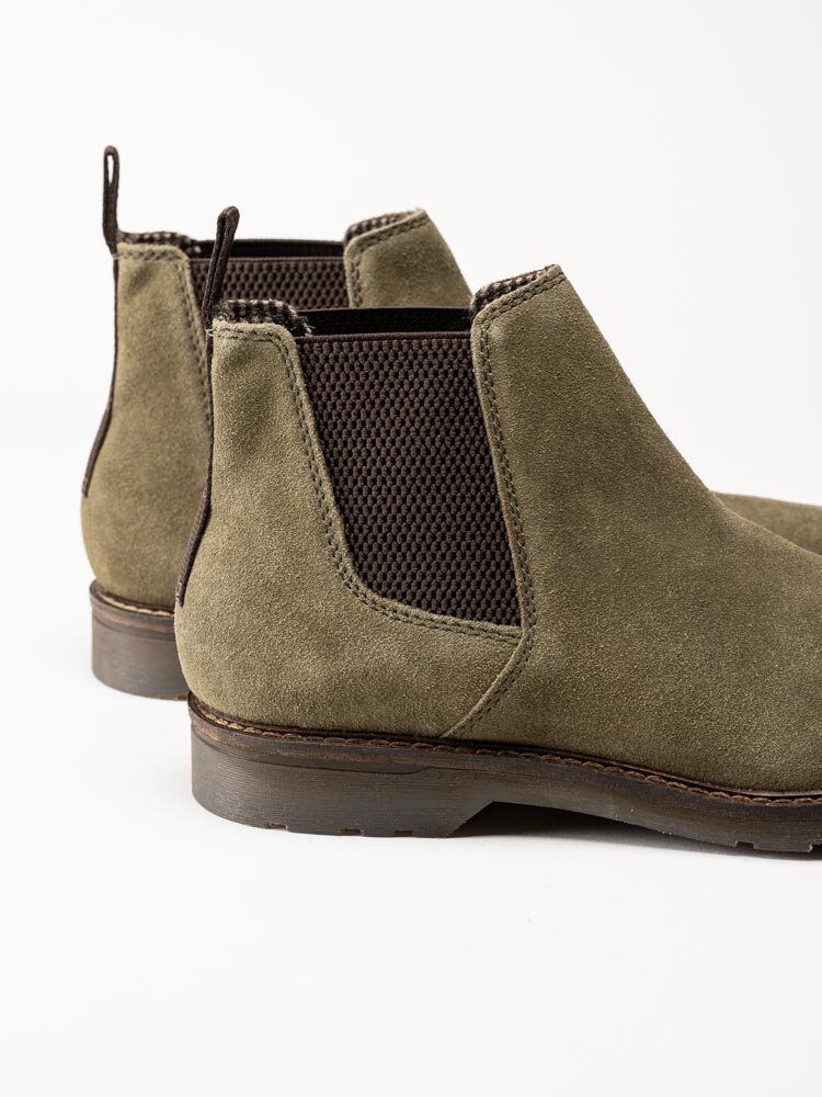 Bugatti - Zeli - Gröna chelsea boots i mocka