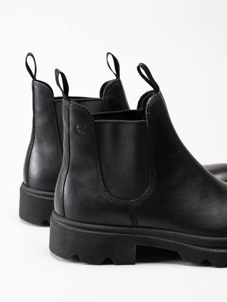 Ecco - Grainer M - Svarta chelsea boots i skinn